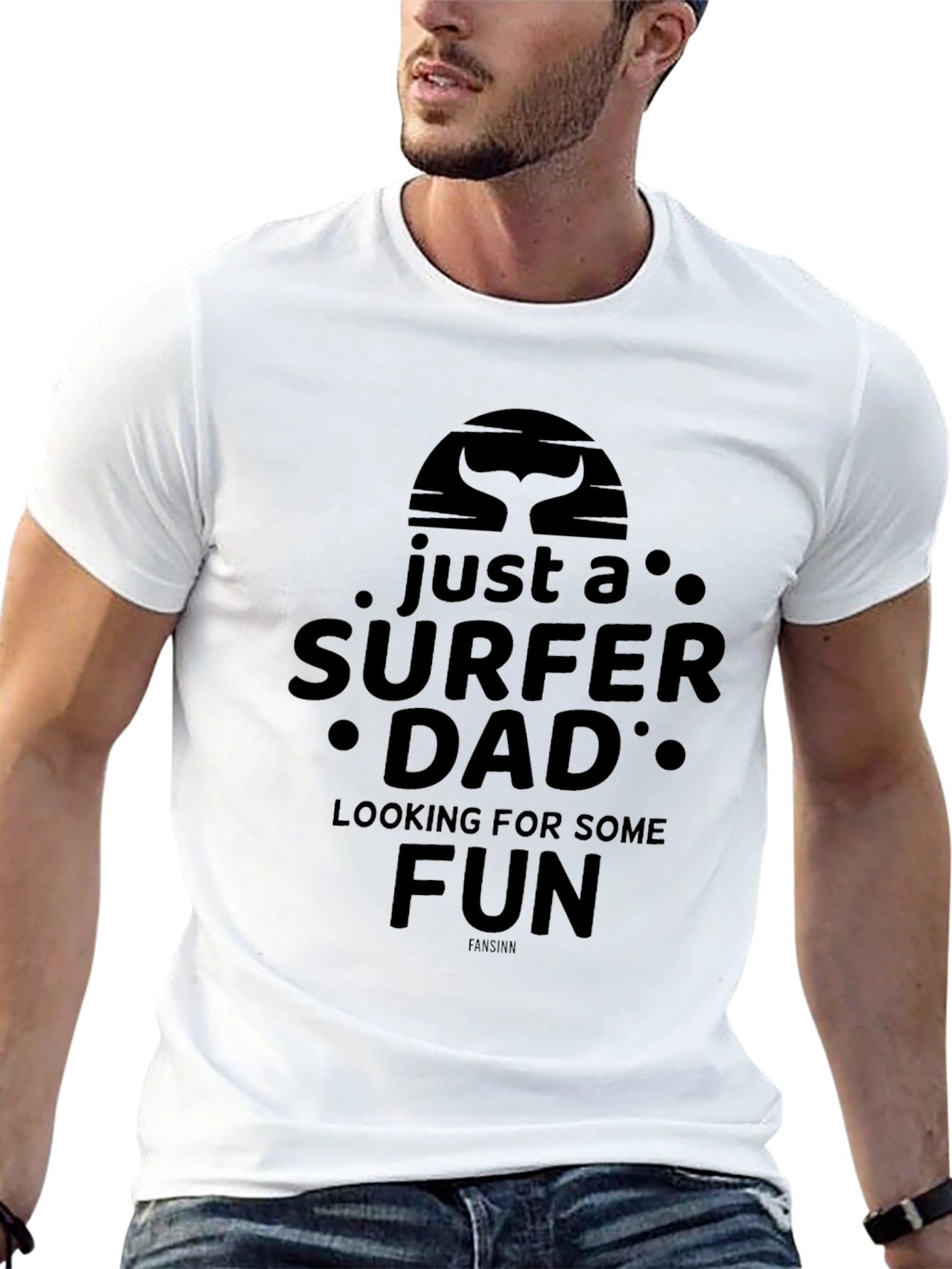 Just a Surfer Dad T-Shirt - Fun Summer Tee