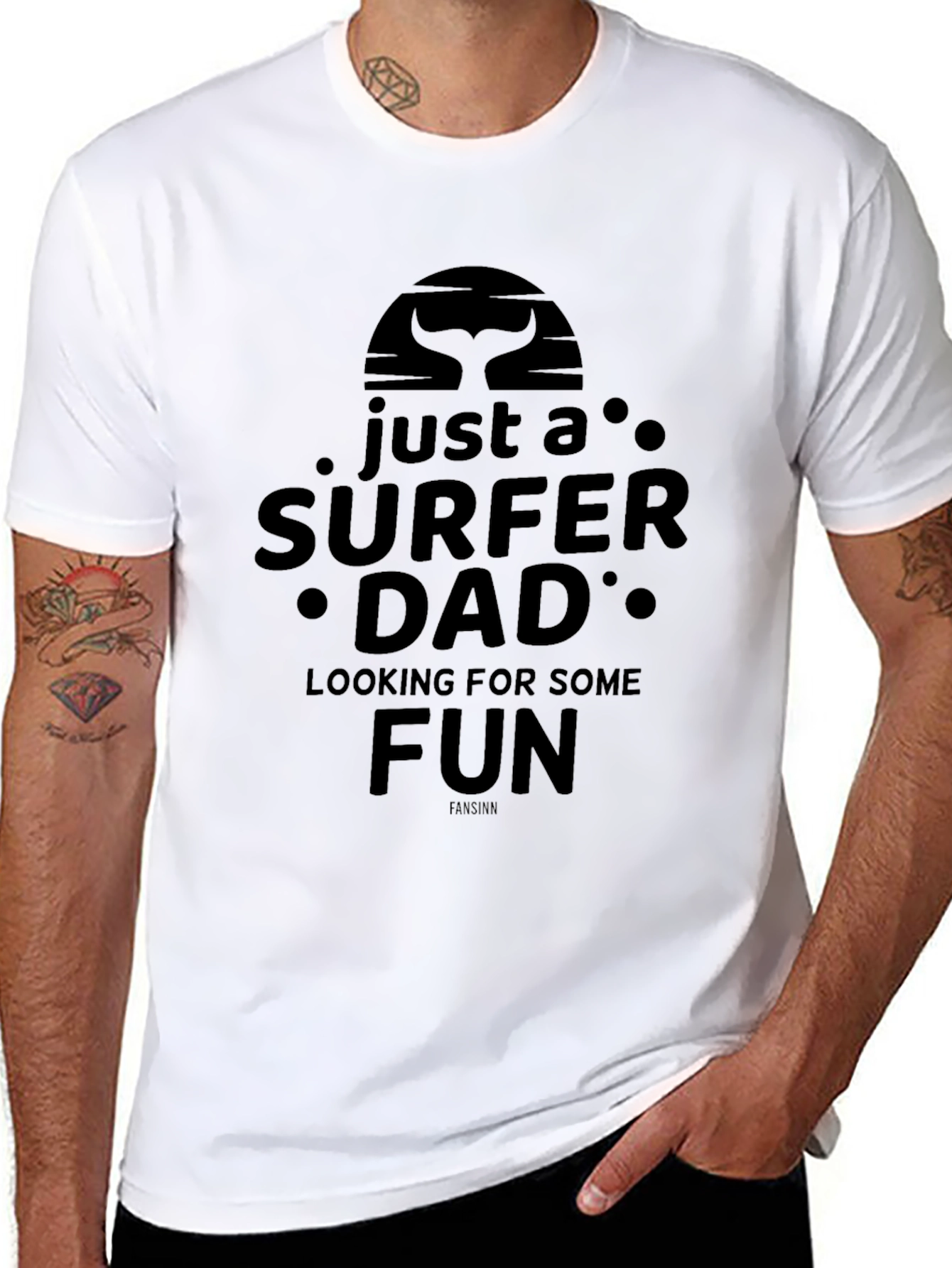 Just a Surfer Dad T-Shirt - Fun Summer Tee