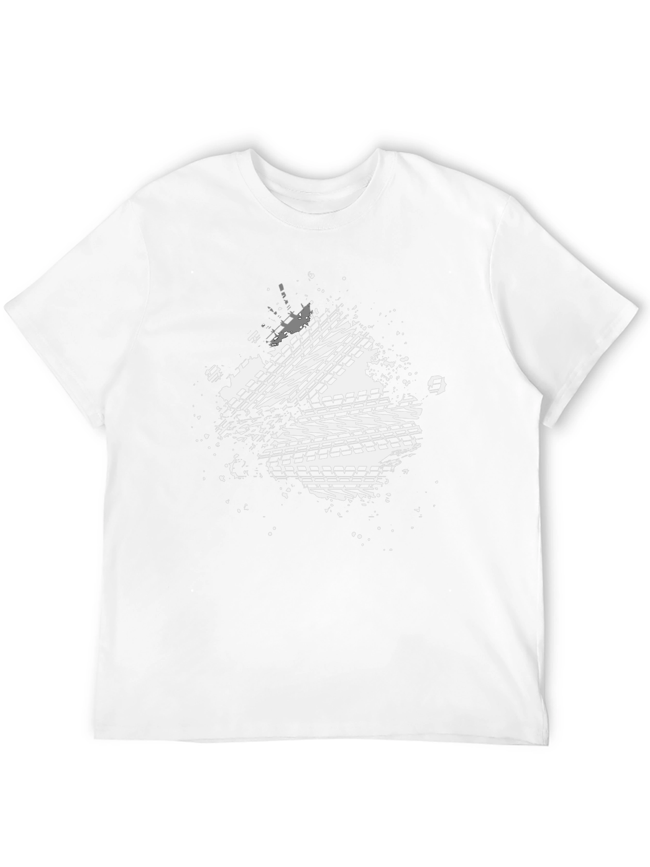 Tire Track Graphic Black T-Shirt