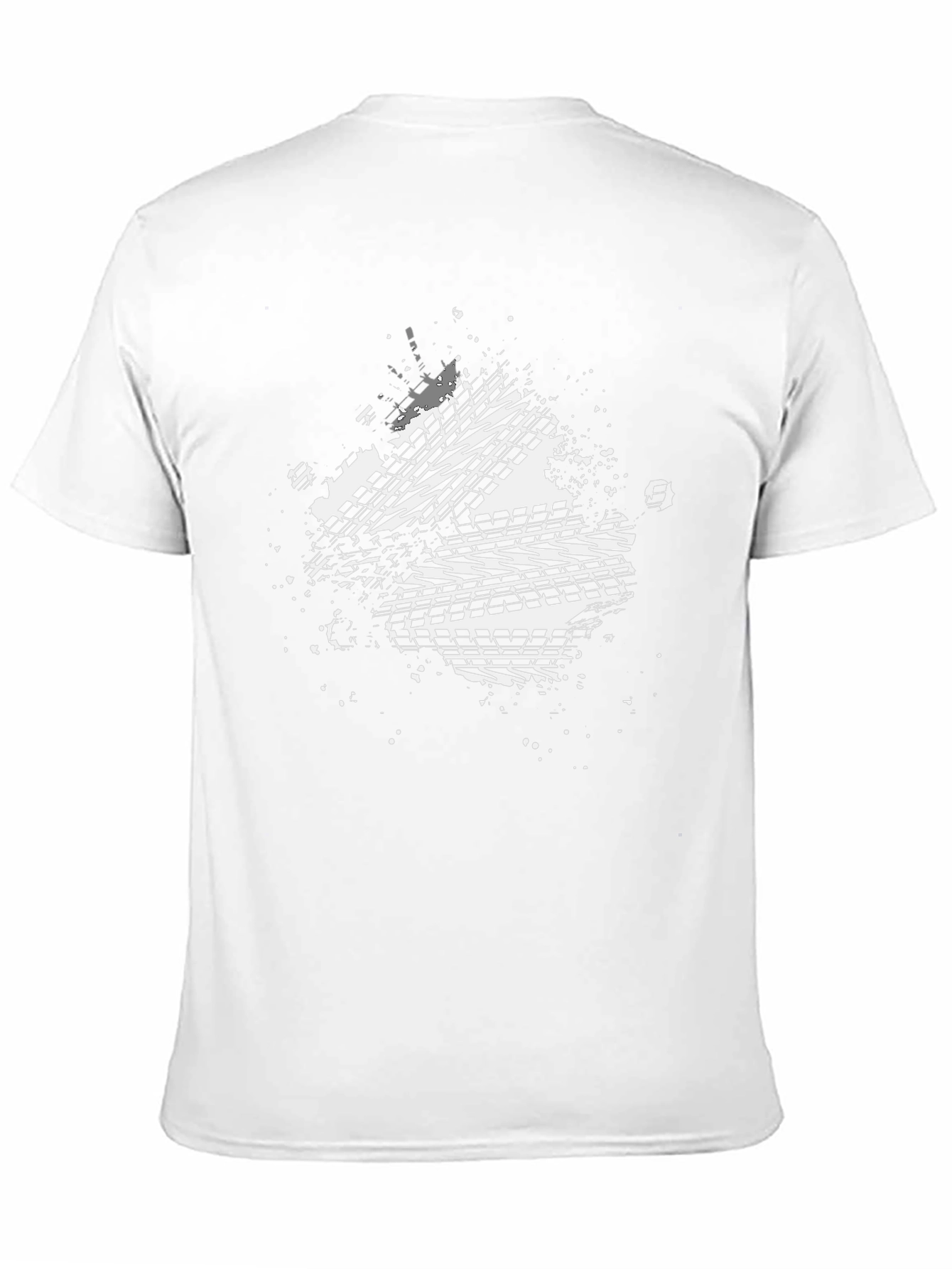 Tire Track Graphic Black T-Shirt