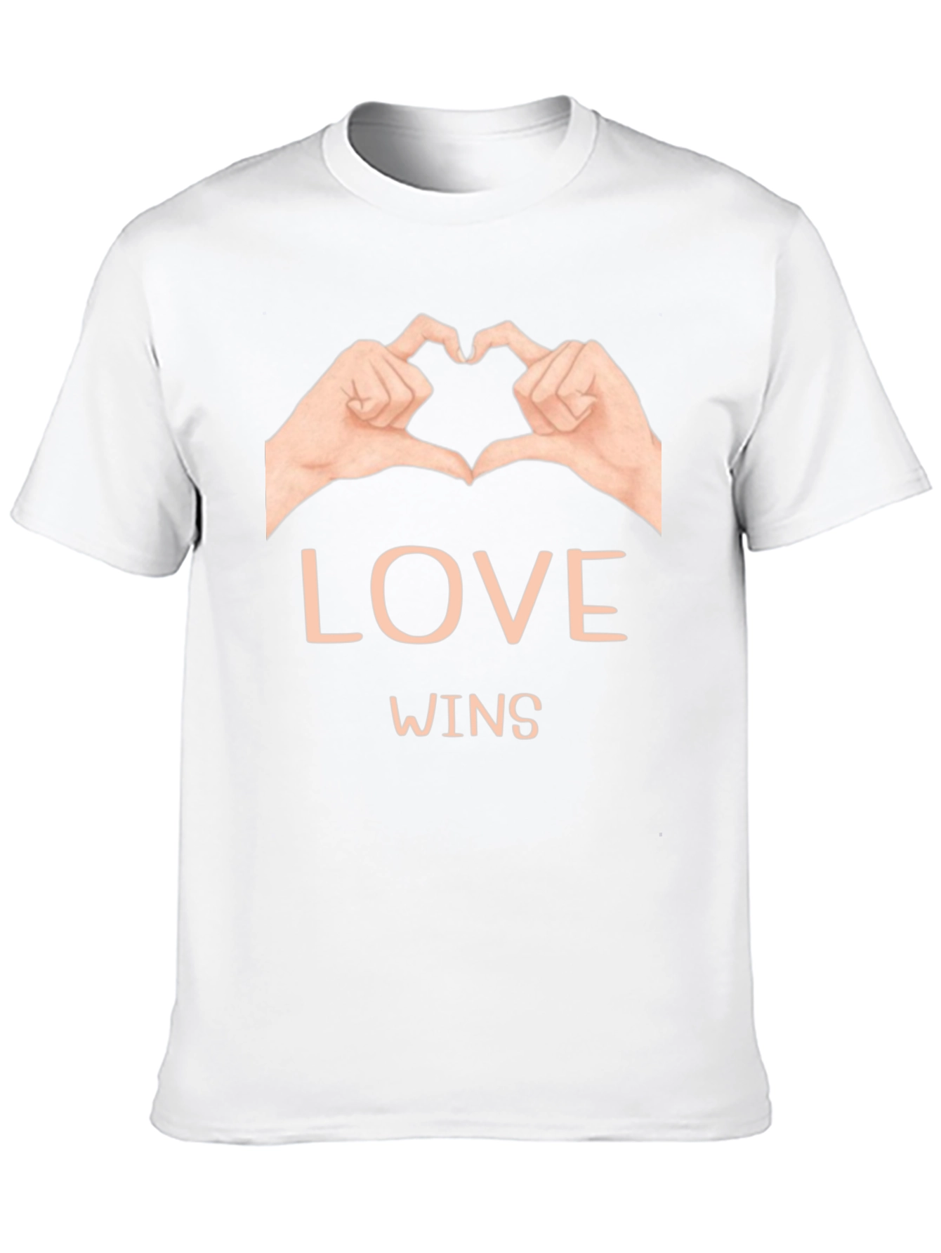 Love Wins Graphic Tee - Black Cotton Casual Shirt