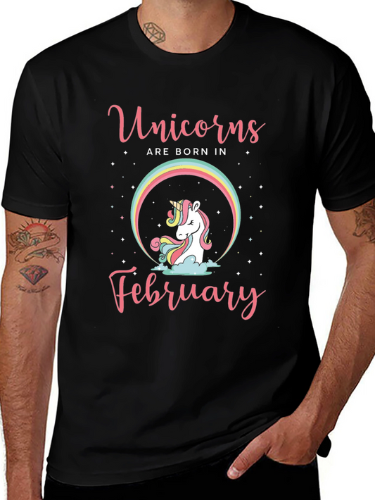 Unicorns Born In February T-Shirt