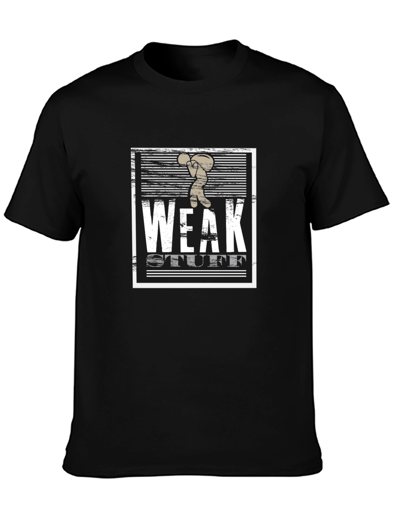 Weak Stuff Graphic T-Shirt - Black Cotton Tee