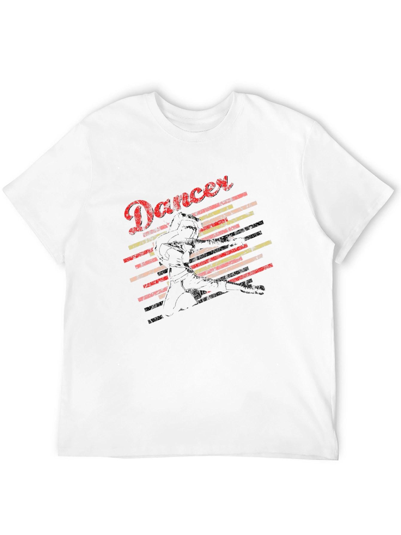 Retro Dancer Graphic Tee - Black
