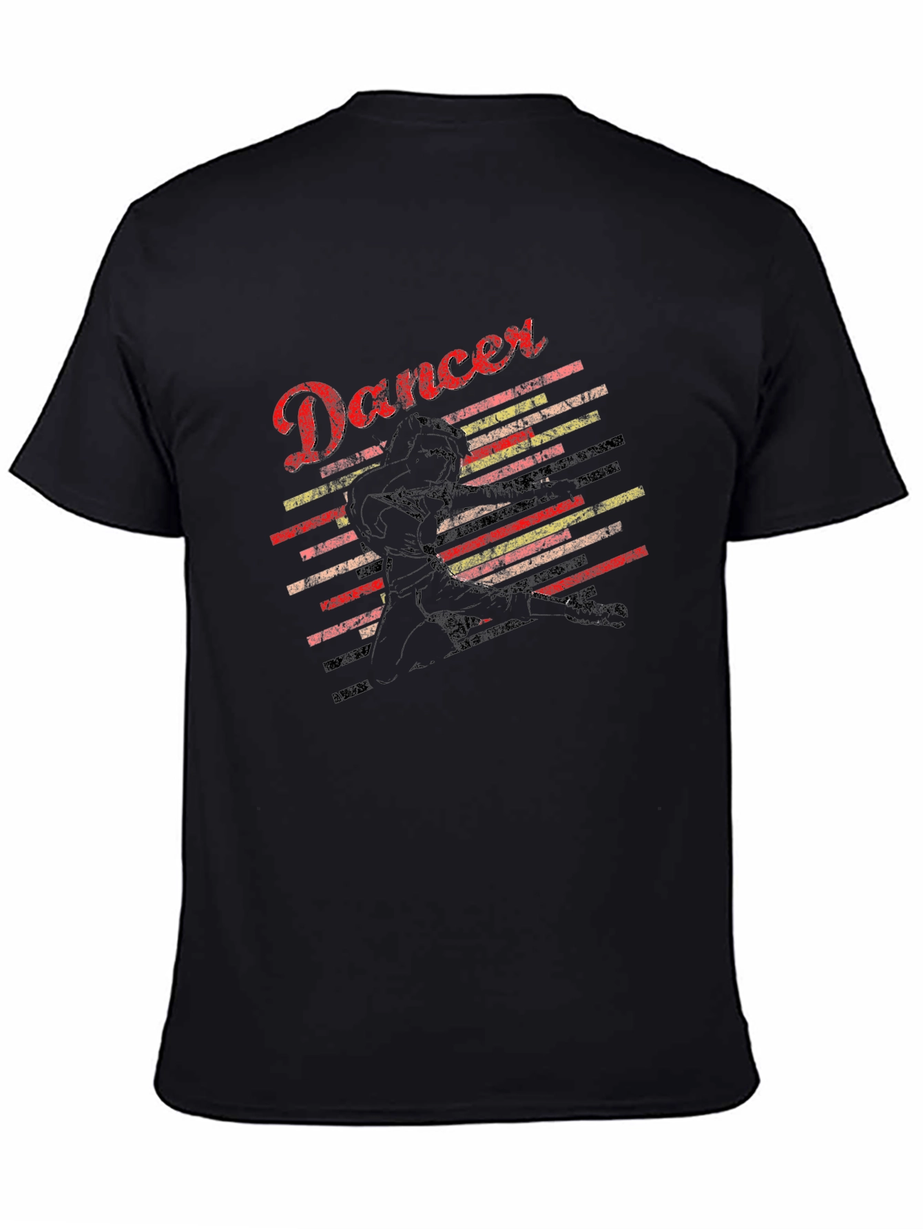Retro Dancer Graphic Tee - Black