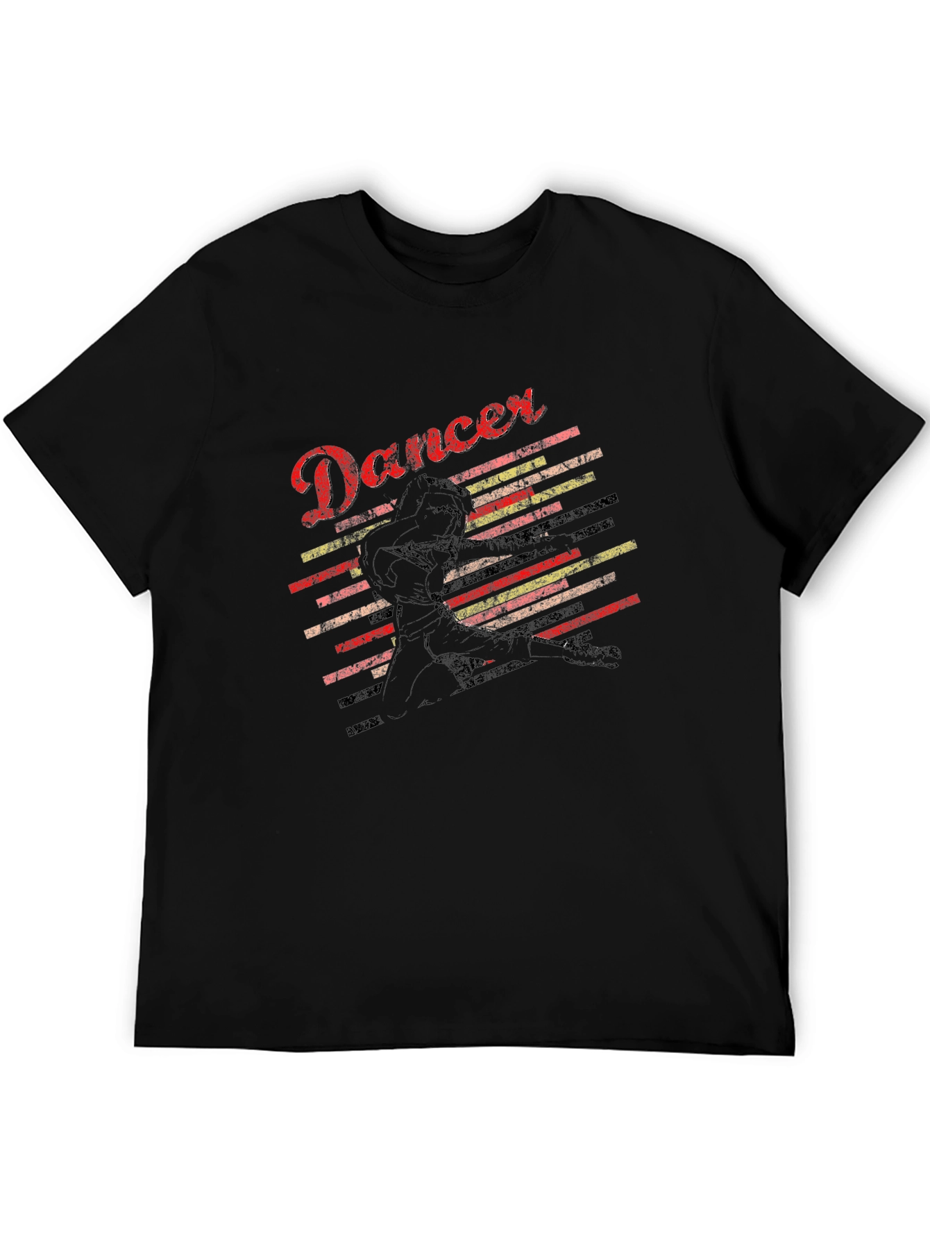 Retro Dancer Graphic Tee - Black