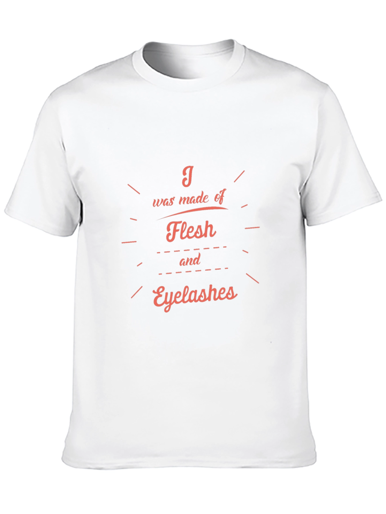 Flesh & Eyelashes Graphic Black T-Shirt