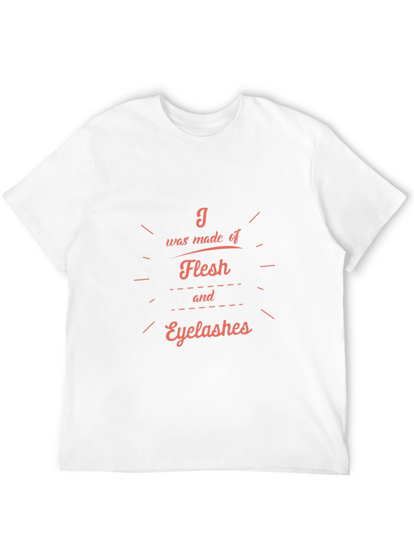 Flesh & Eyelashes Graphic Black T-Shirt
