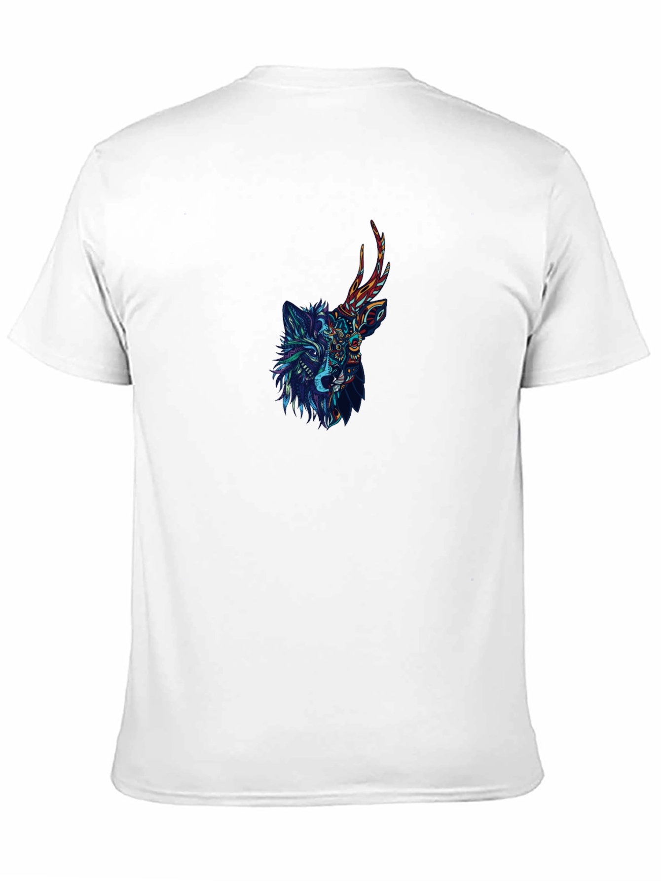 Wolf Deer Fusion Graphic Tee - Unique Design