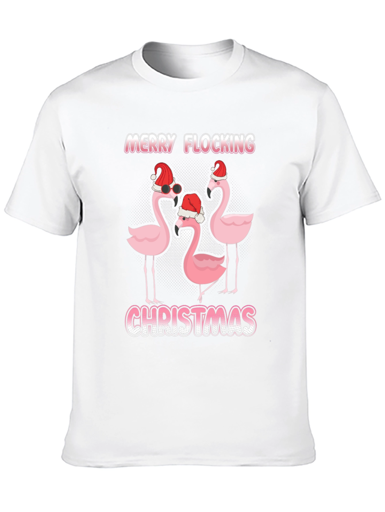 Merry Flocking Christmas Graphic Tee