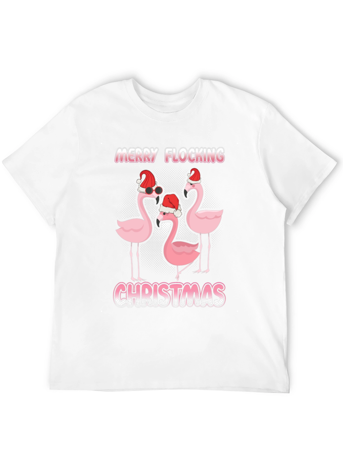 Merry Flocking Christmas Graphic Tee