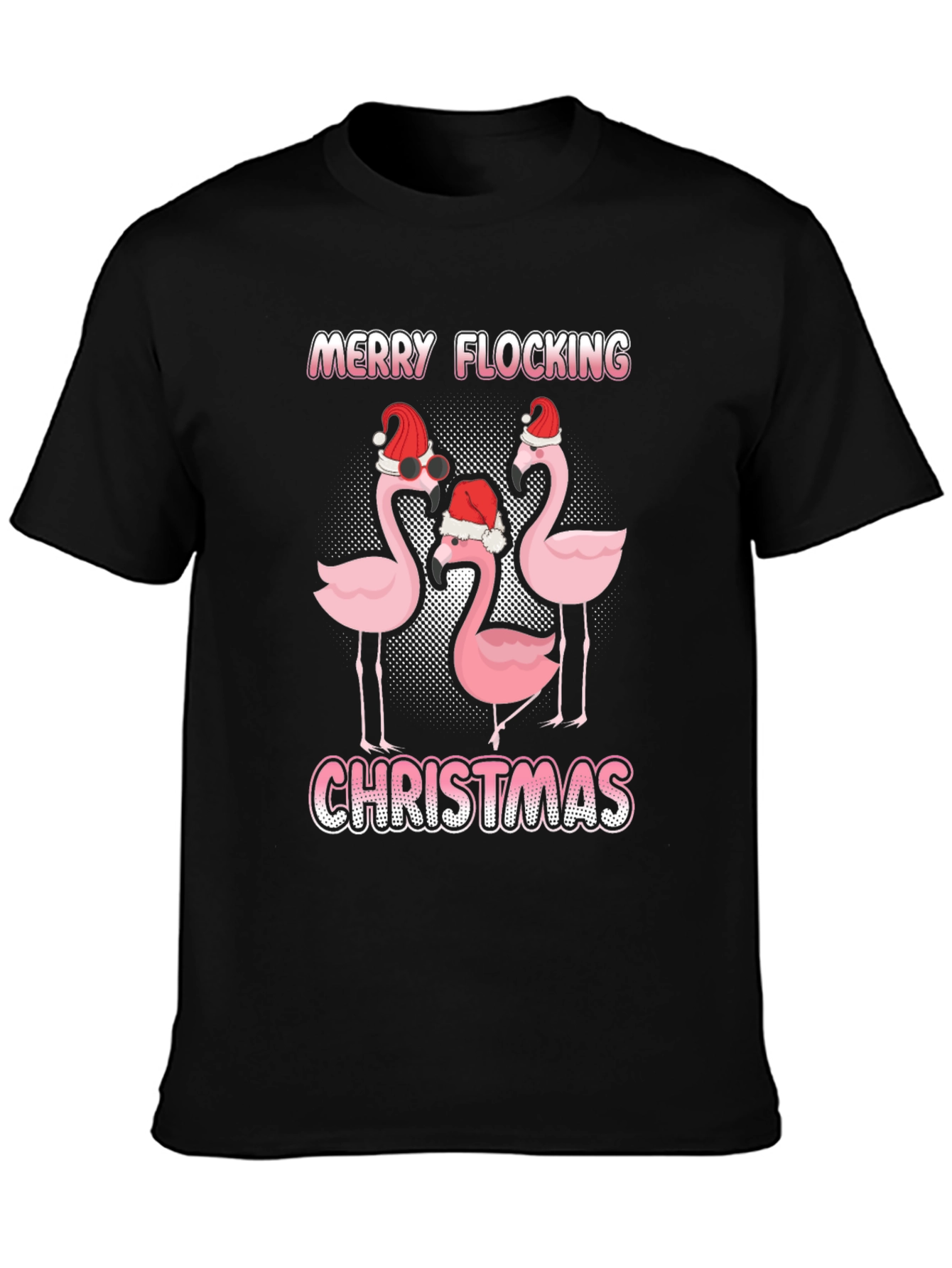 Merry Flocking Christmas Graphic Tee