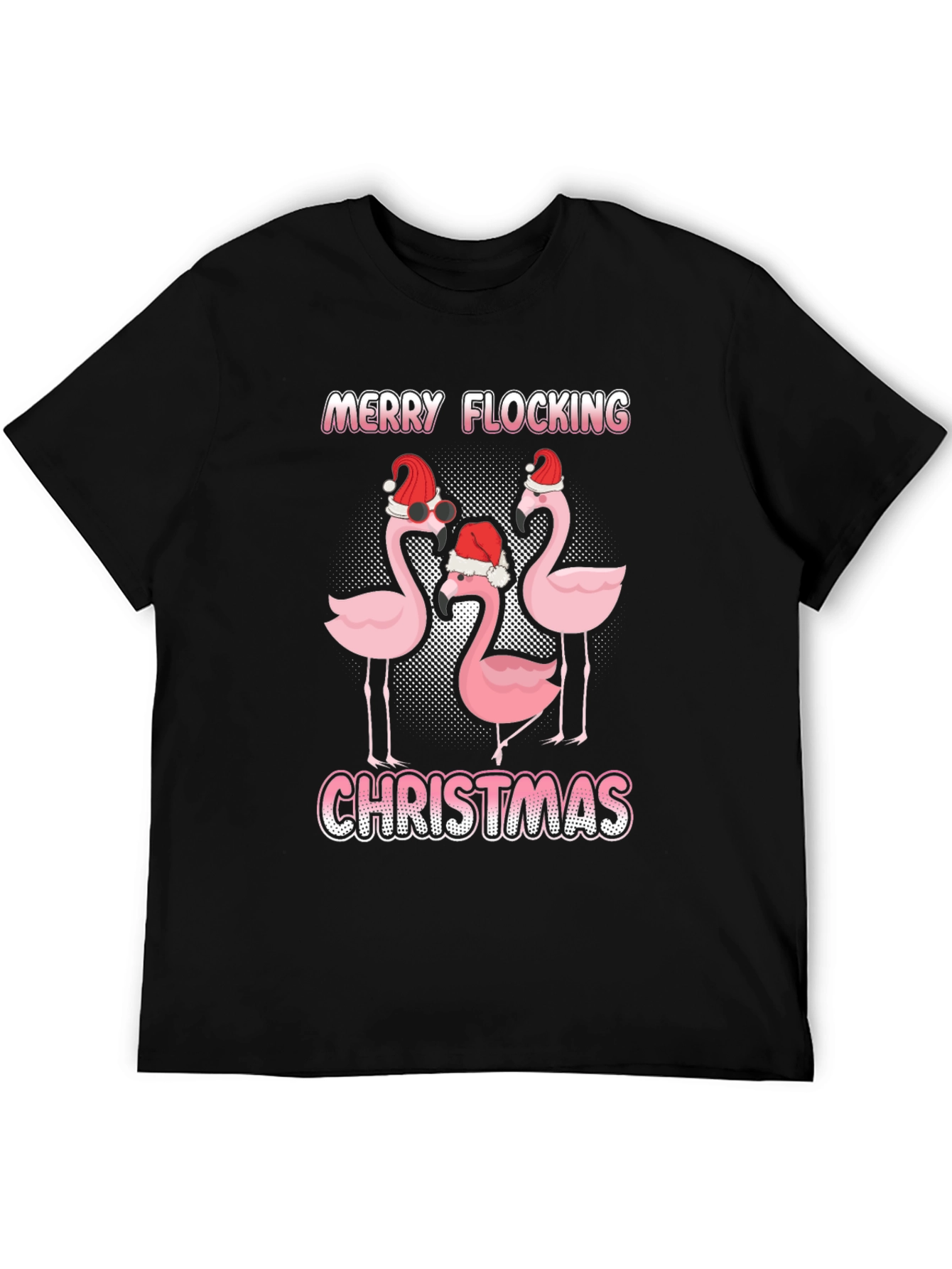 Merry Flocking Christmas Graphic Tee