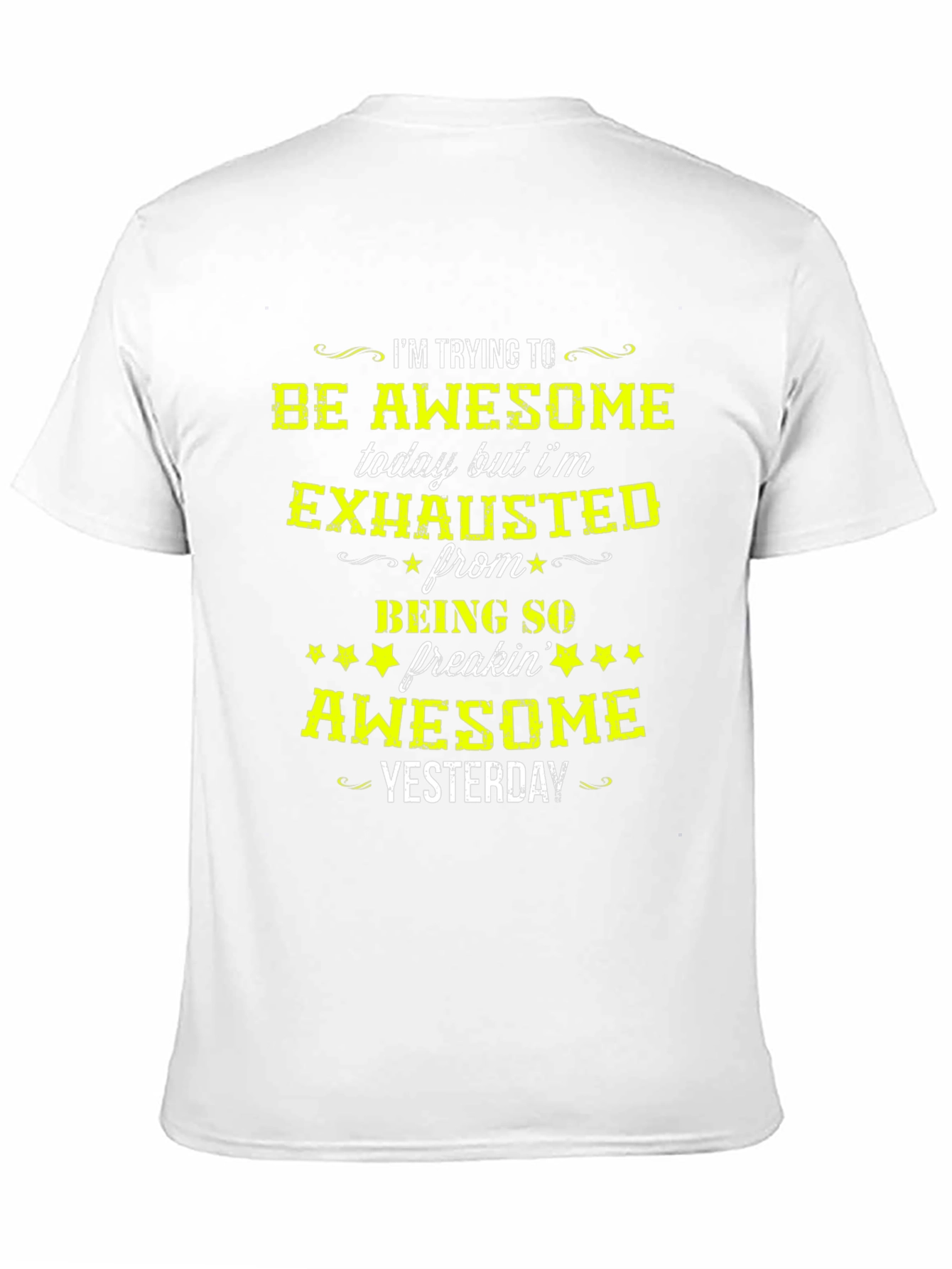 Awesome Yesterday Mens Graphic T-Shirt