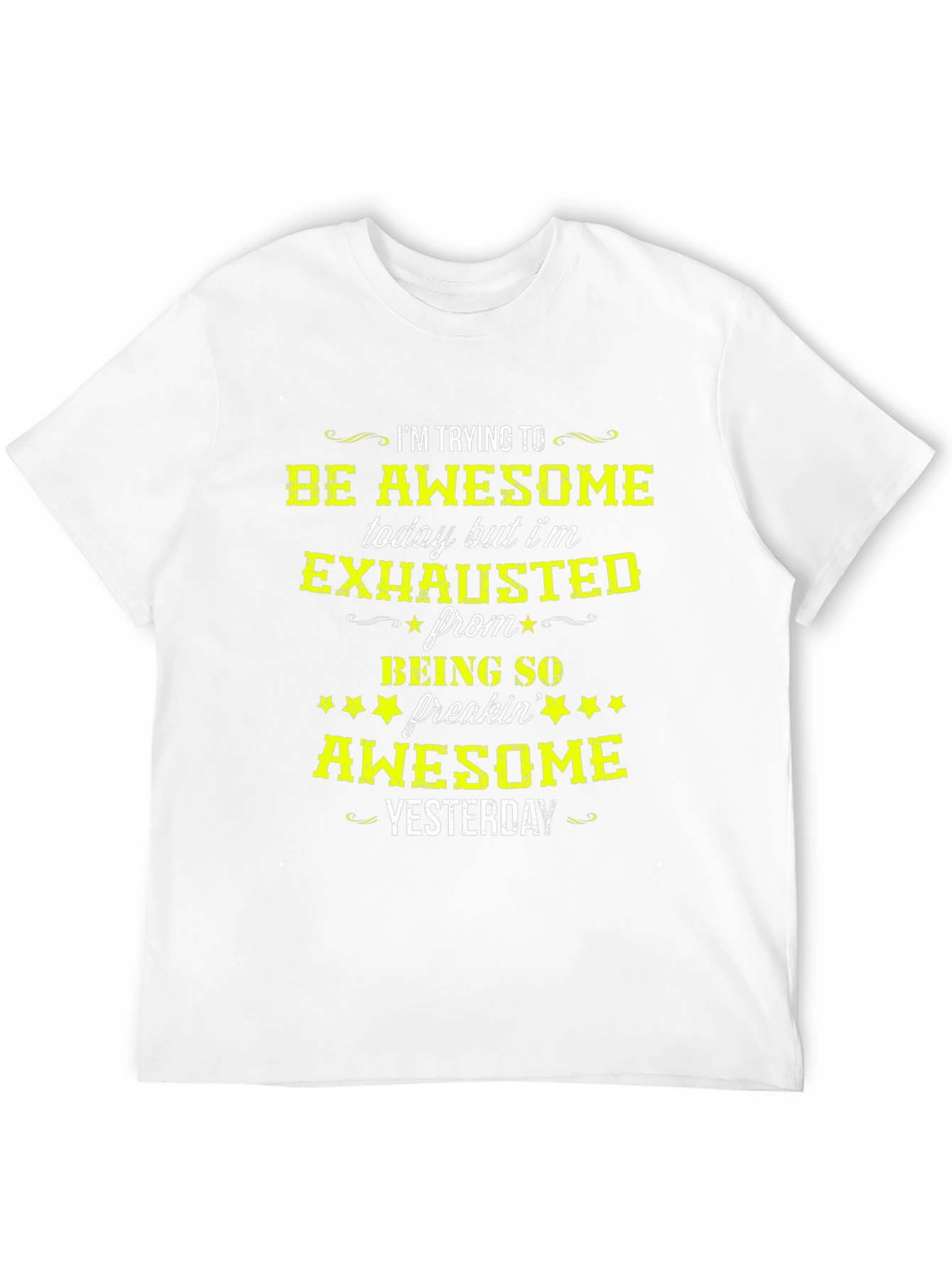 Awesome Yesterday Mens Graphic T-Shirt