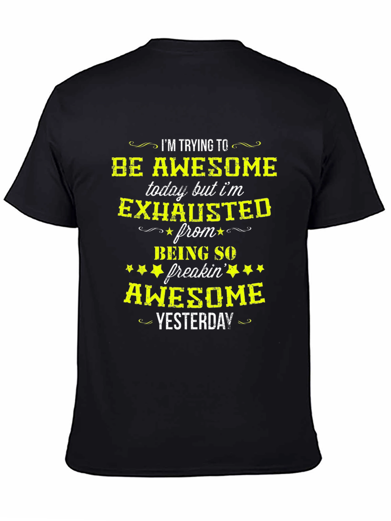 Awesome Yesterday Mens Graphic T-Shirt