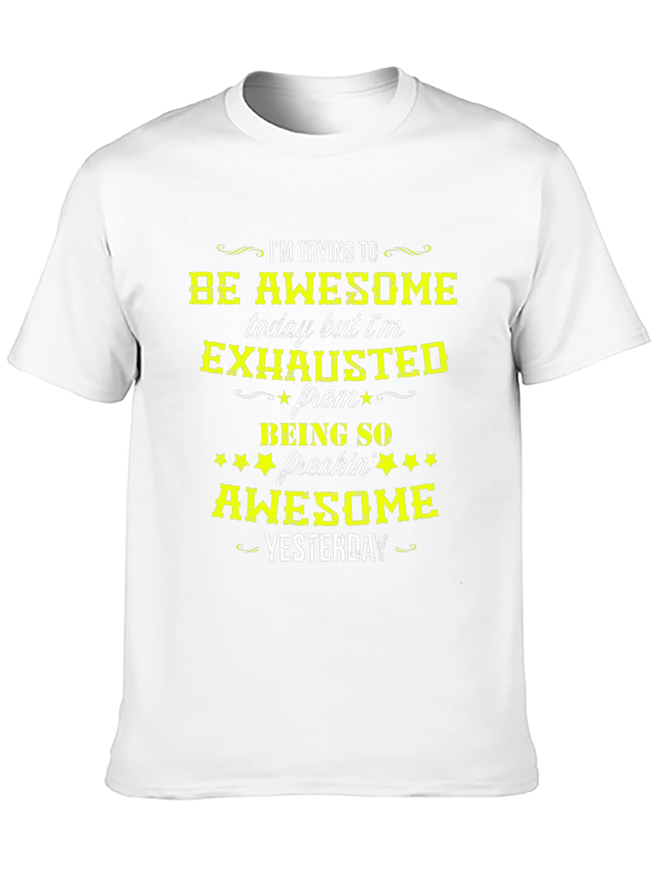 Awesome Yesterday Mens Graphic T-Shirt