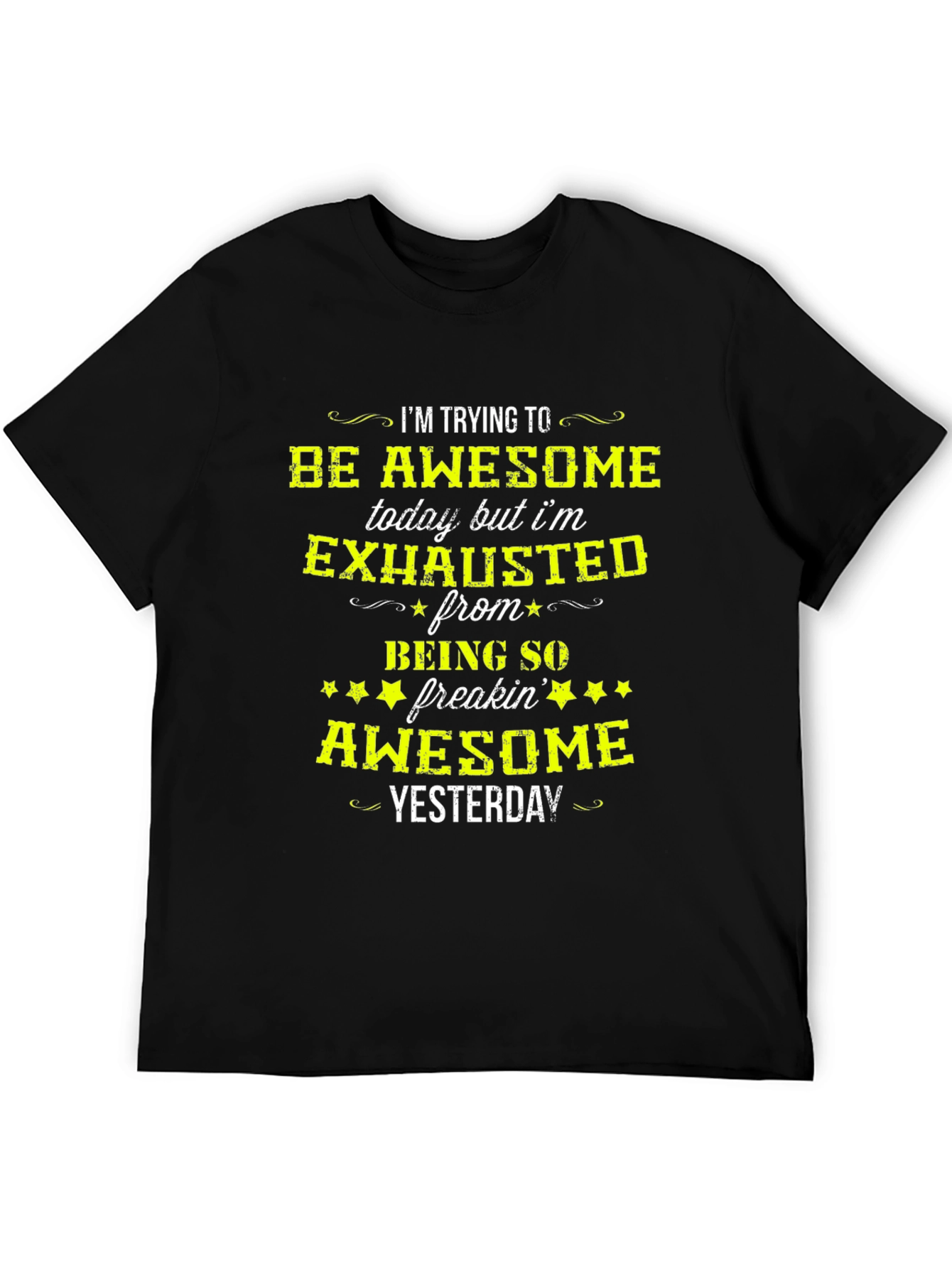 Awesome Yesterday Mens Graphic T-Shirt