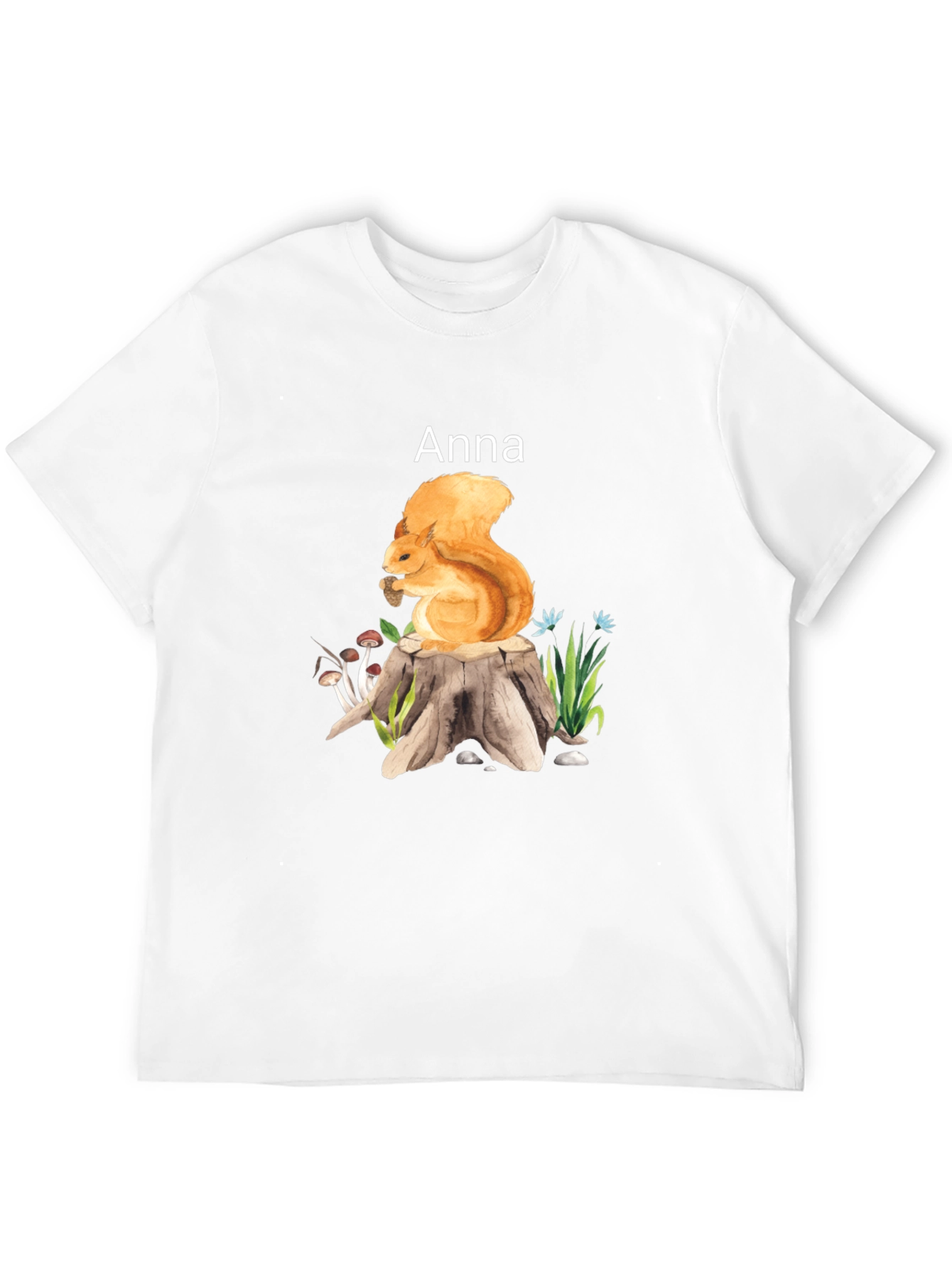 Squirrel on Stump Graphic Tee - Anna