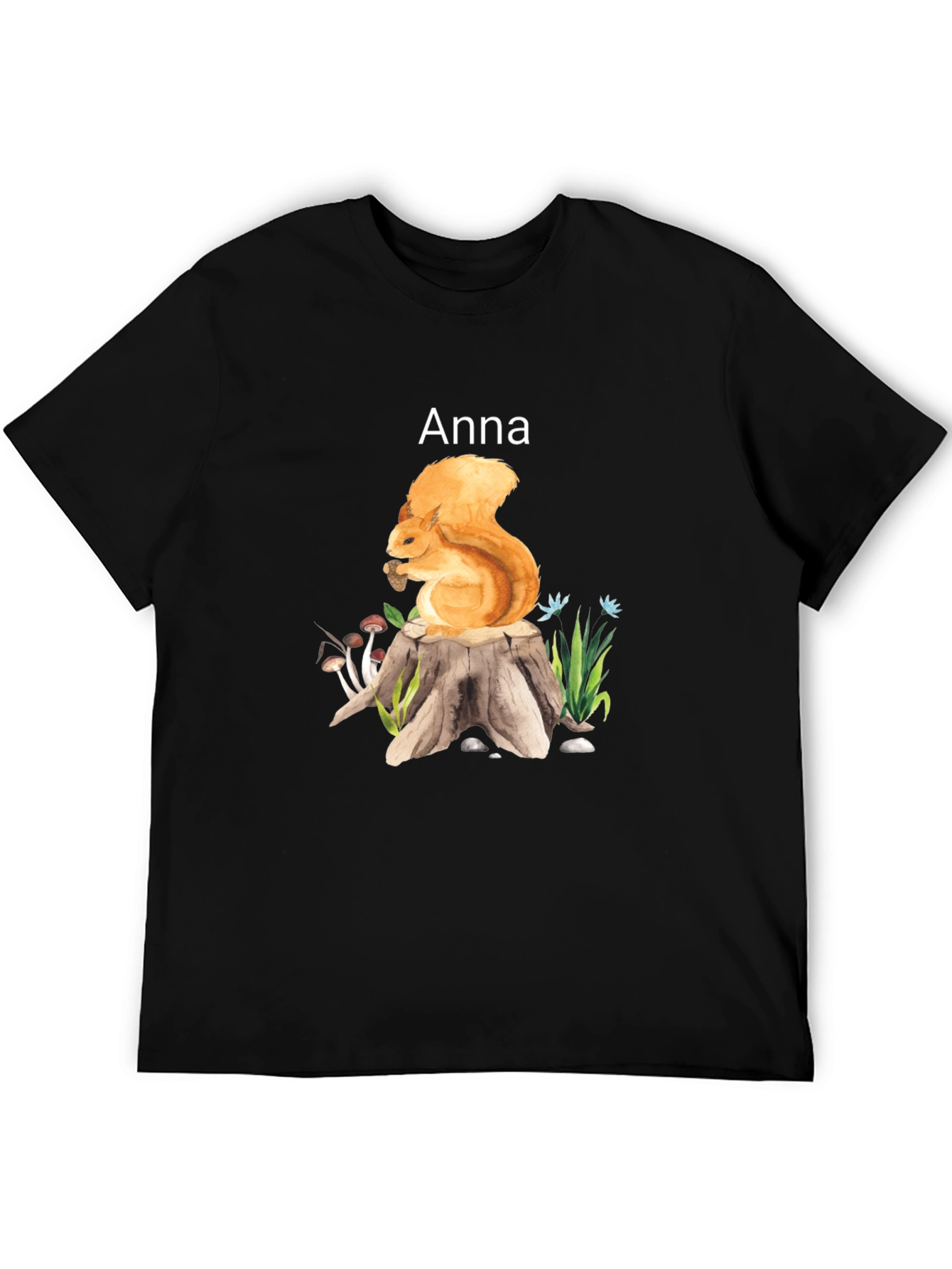 Squirrel on Stump Graphic Tee - Anna