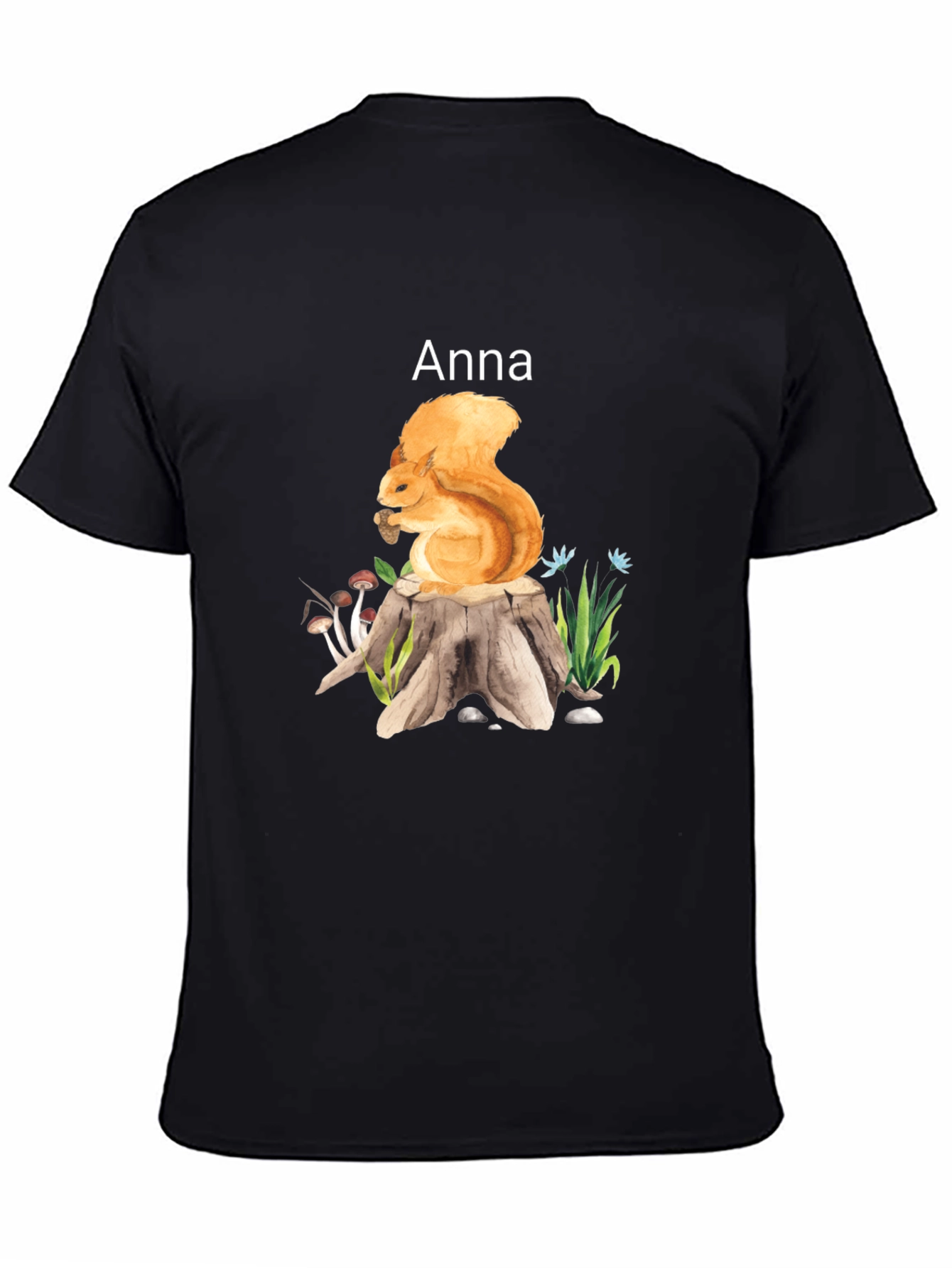Squirrel on Stump Graphic Tee - Anna