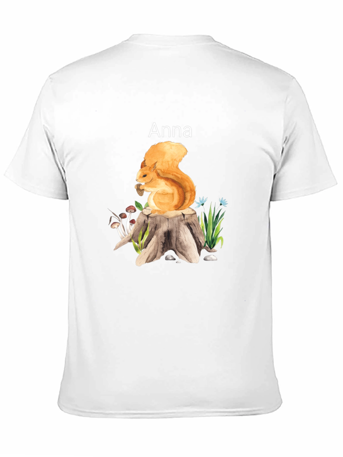 Squirrel on Stump Graphic Tee - Anna