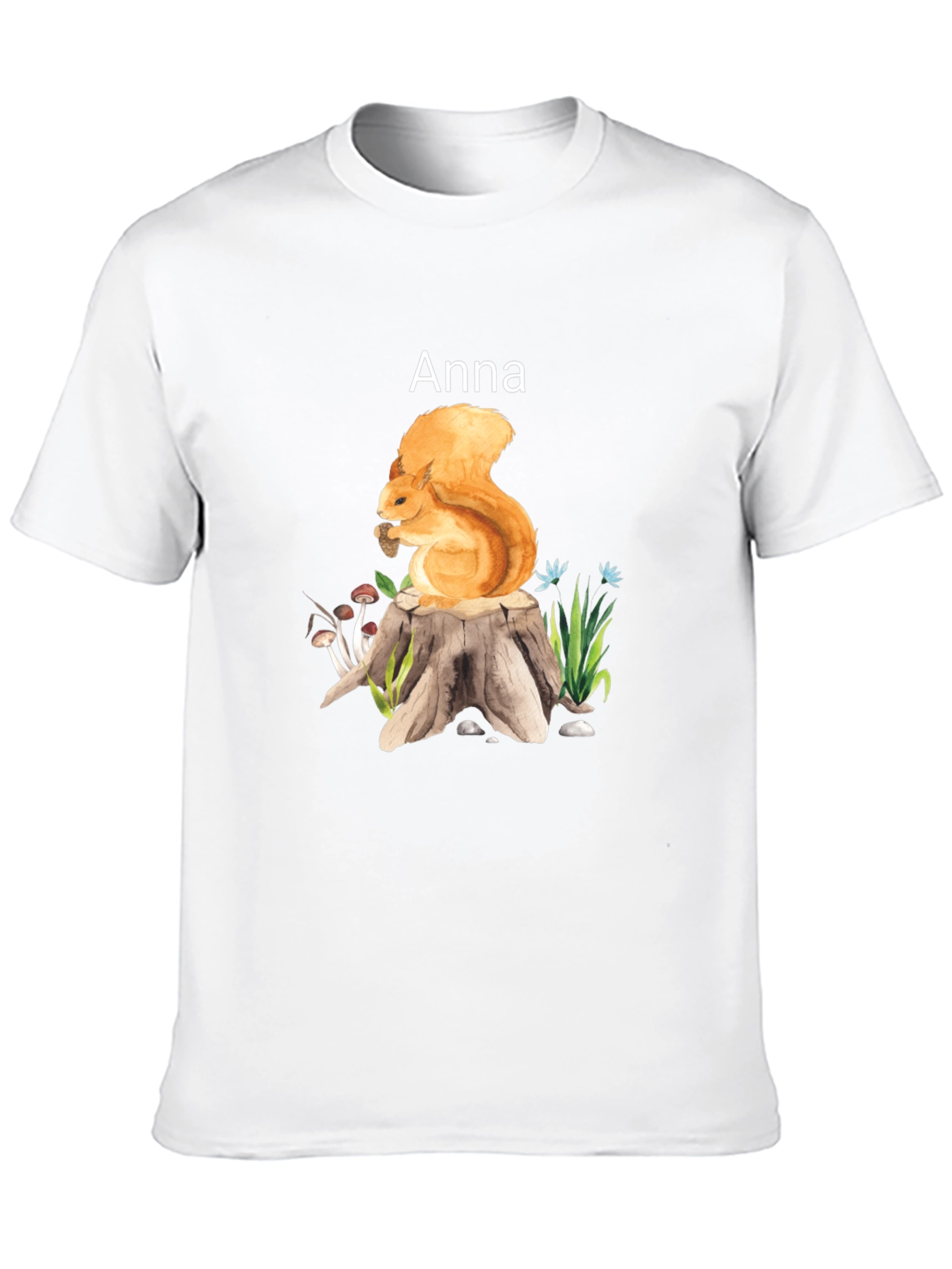 Squirrel on Stump Graphic Tee - Anna