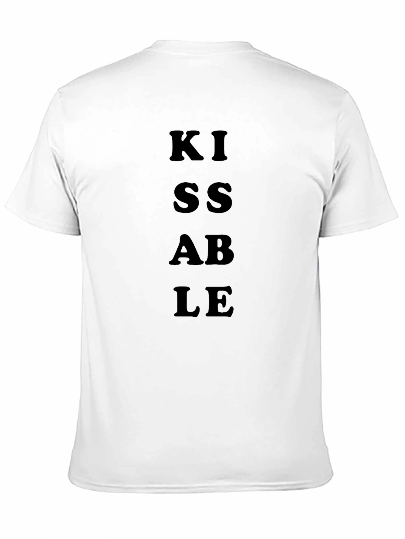 Kissable Graphic Black T-Shirt Casual Wear