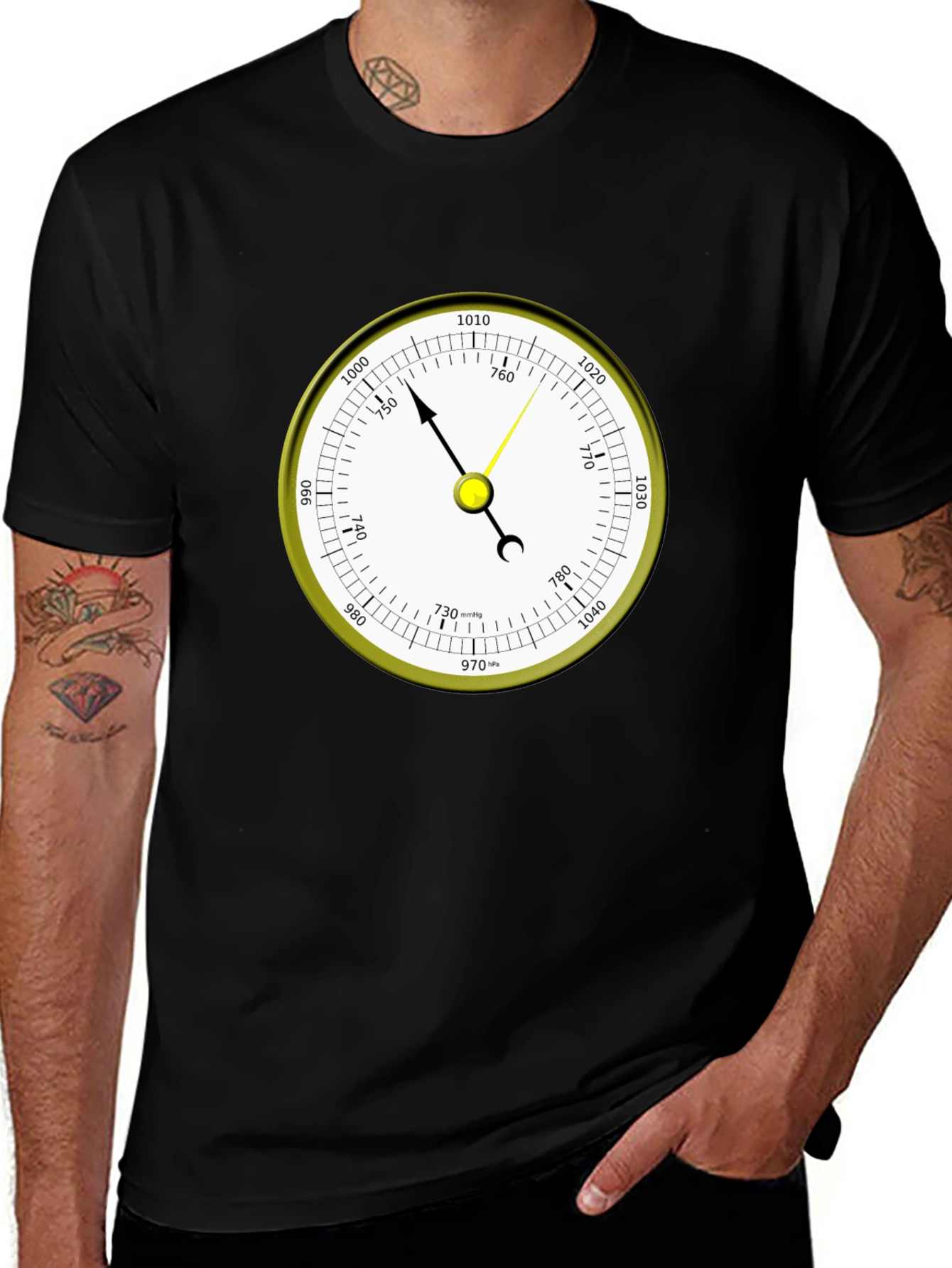 Barometer Graphic T-Shirt - Weather Instrument Tee