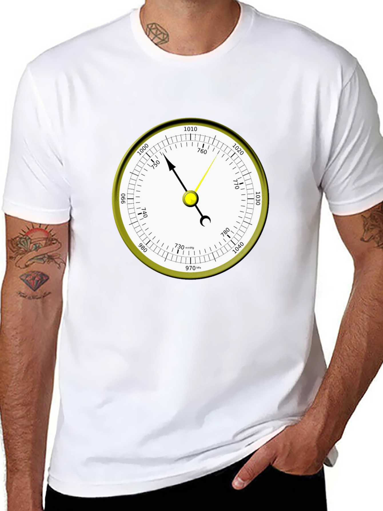 Barometer Graphic T-Shirt - Weather Instrument Tee