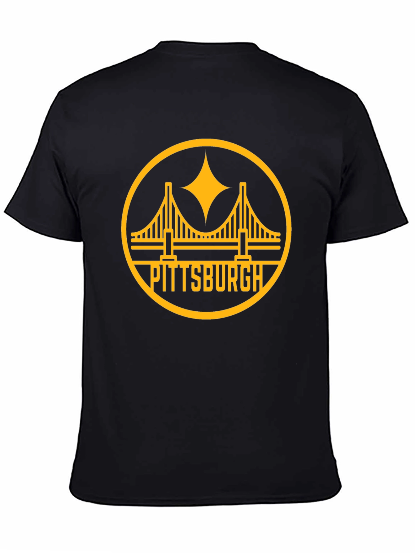 Pittsburgh Bridge T-Shirt - Black & Gold