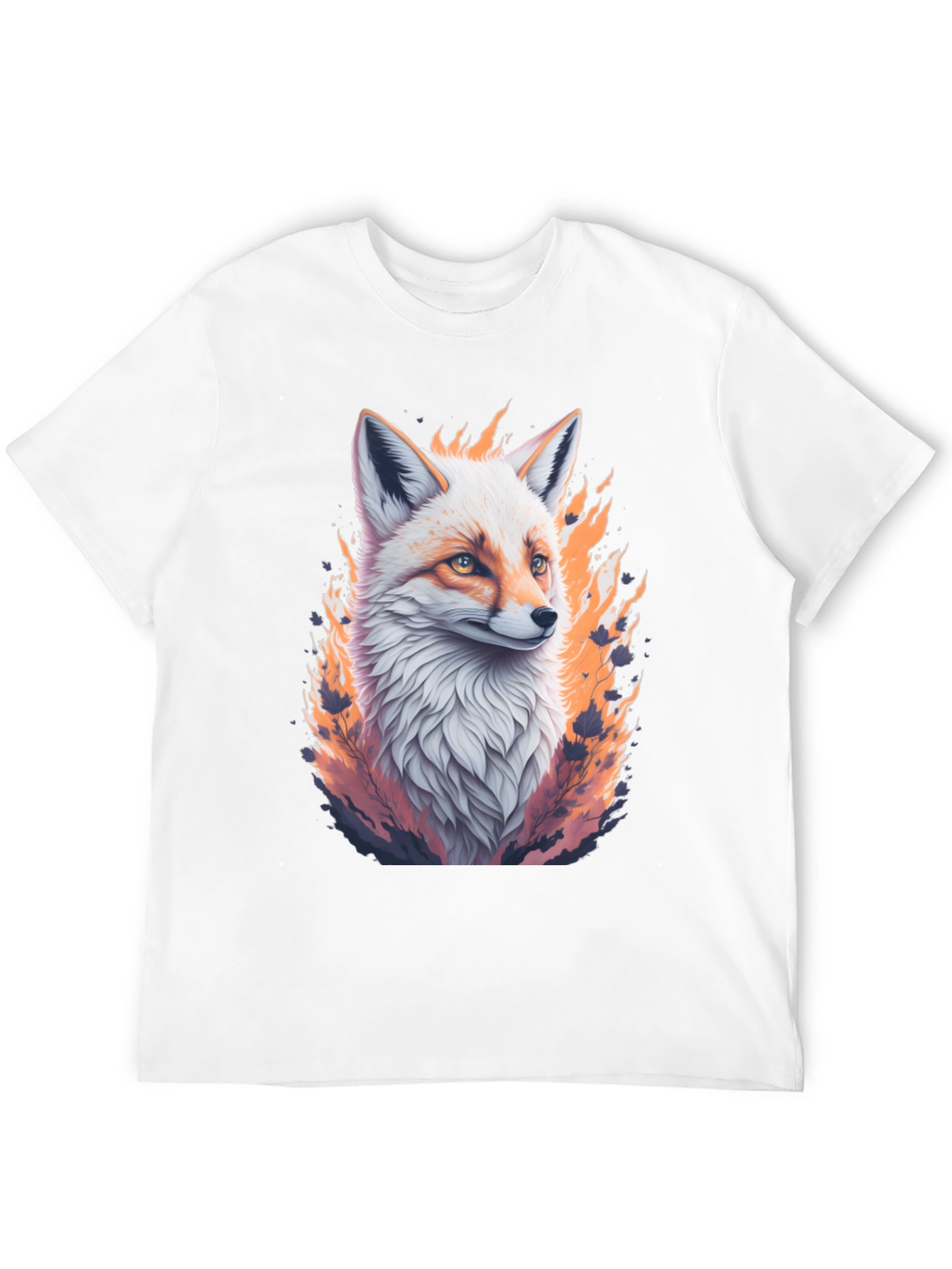 Fiery Fox Graphic Tee - Unique Animal Print