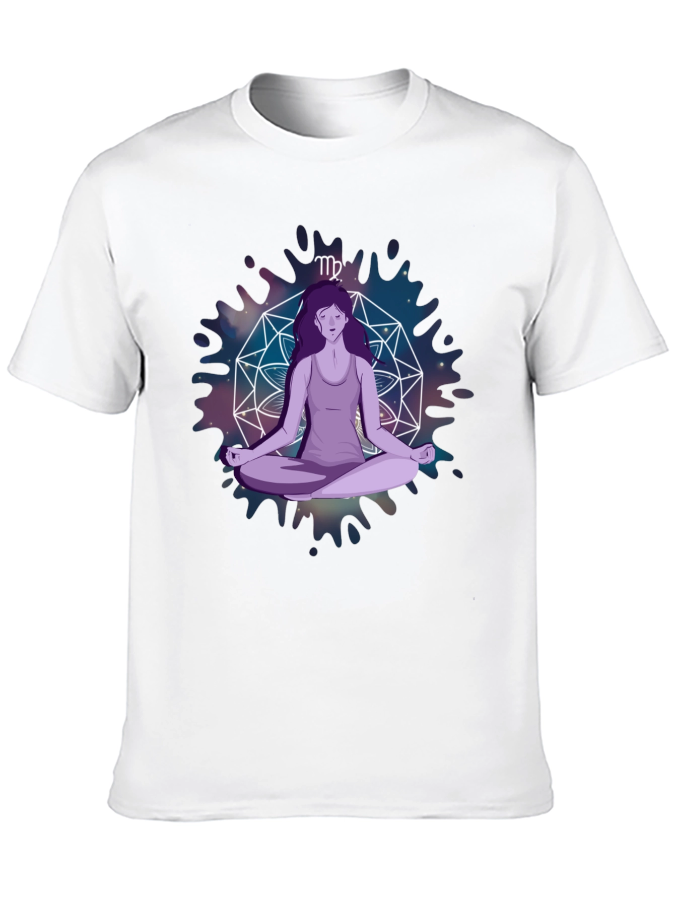 Virgo Zodiac Meditation T-Shirt - Stylish Astrology Tee
