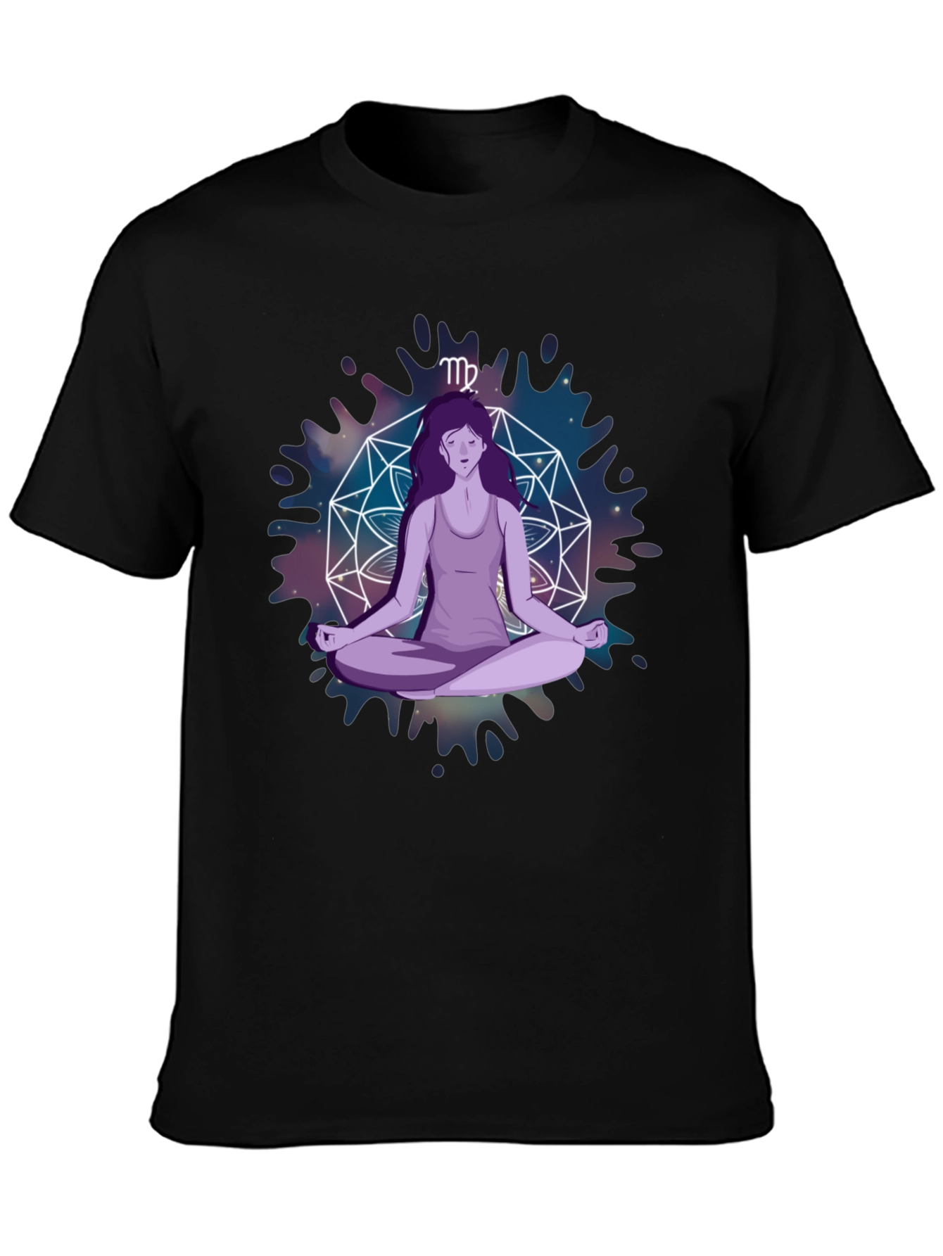 Virgo Zodiac Meditation T-Shirt - Stylish Astrology Tee