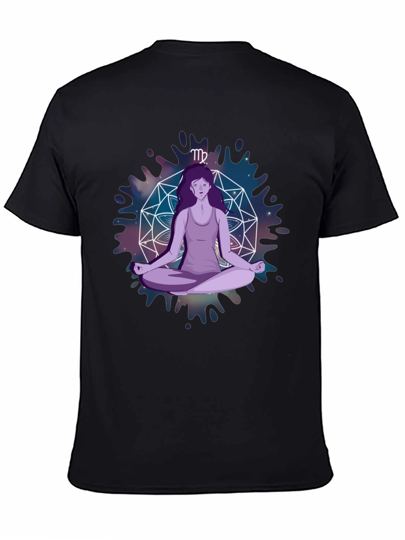 Virgo Zodiac Meditation T-Shirt - Stylish Astrology Tee