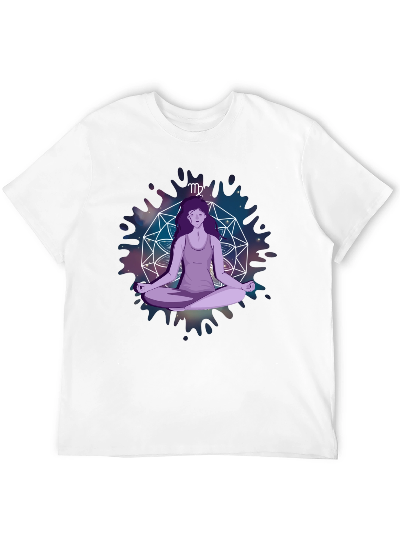 Virgo Zodiac Meditation T-Shirt - Stylish Astrology Tee