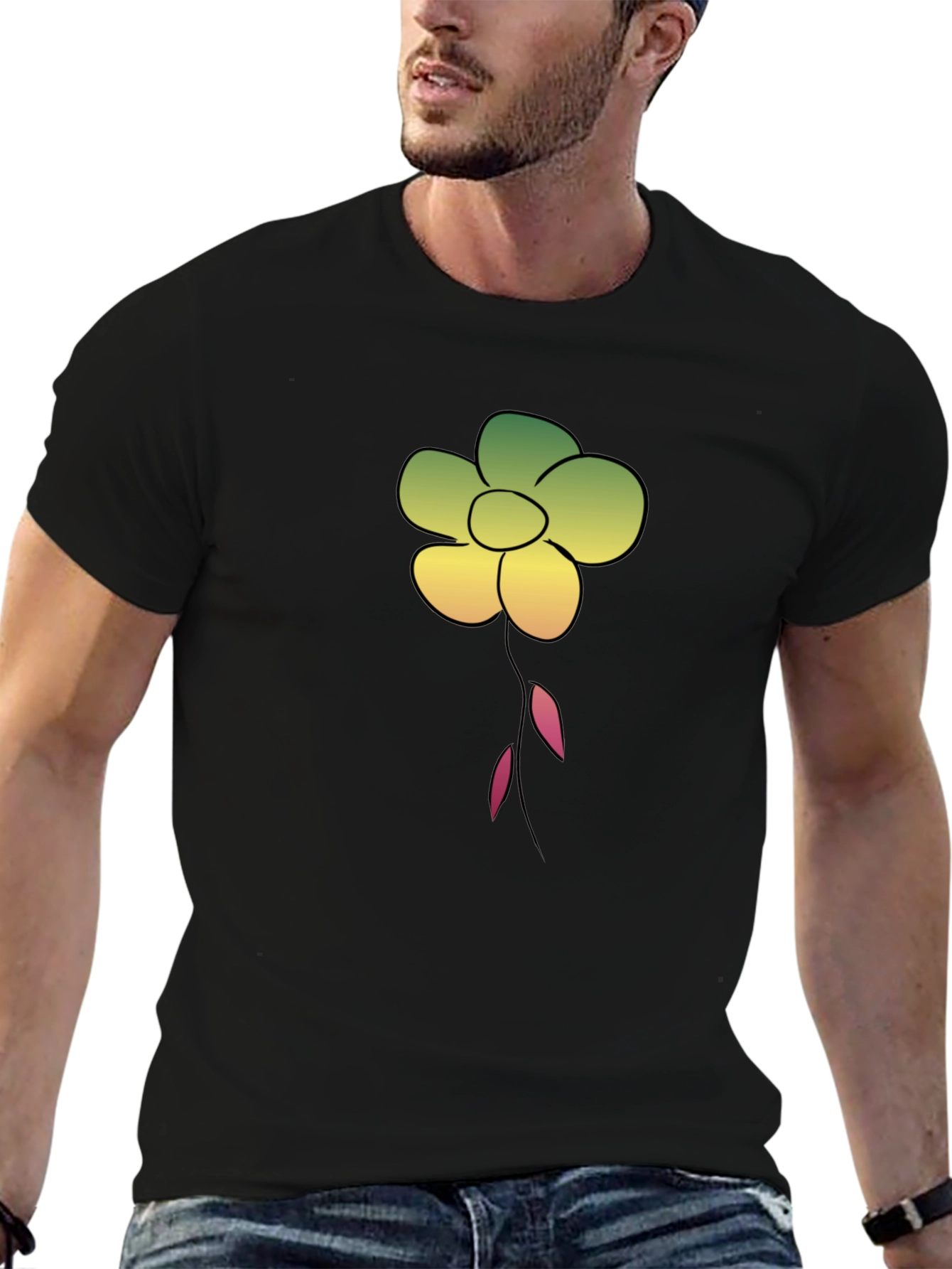Floral Graphic Print T-Shirt - Casual Comfort