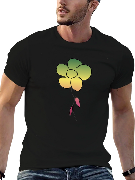 Floral Graphic Print T-Shirt - Casual Comfort