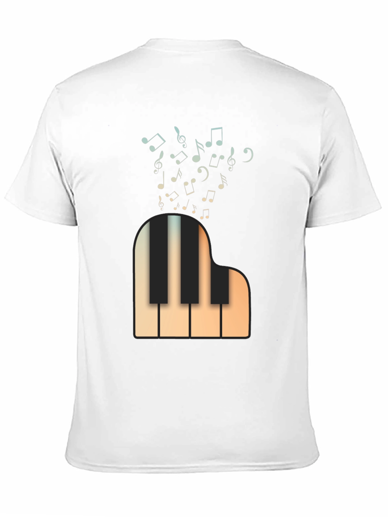 Musical Piano T-Shirt - Classic Design