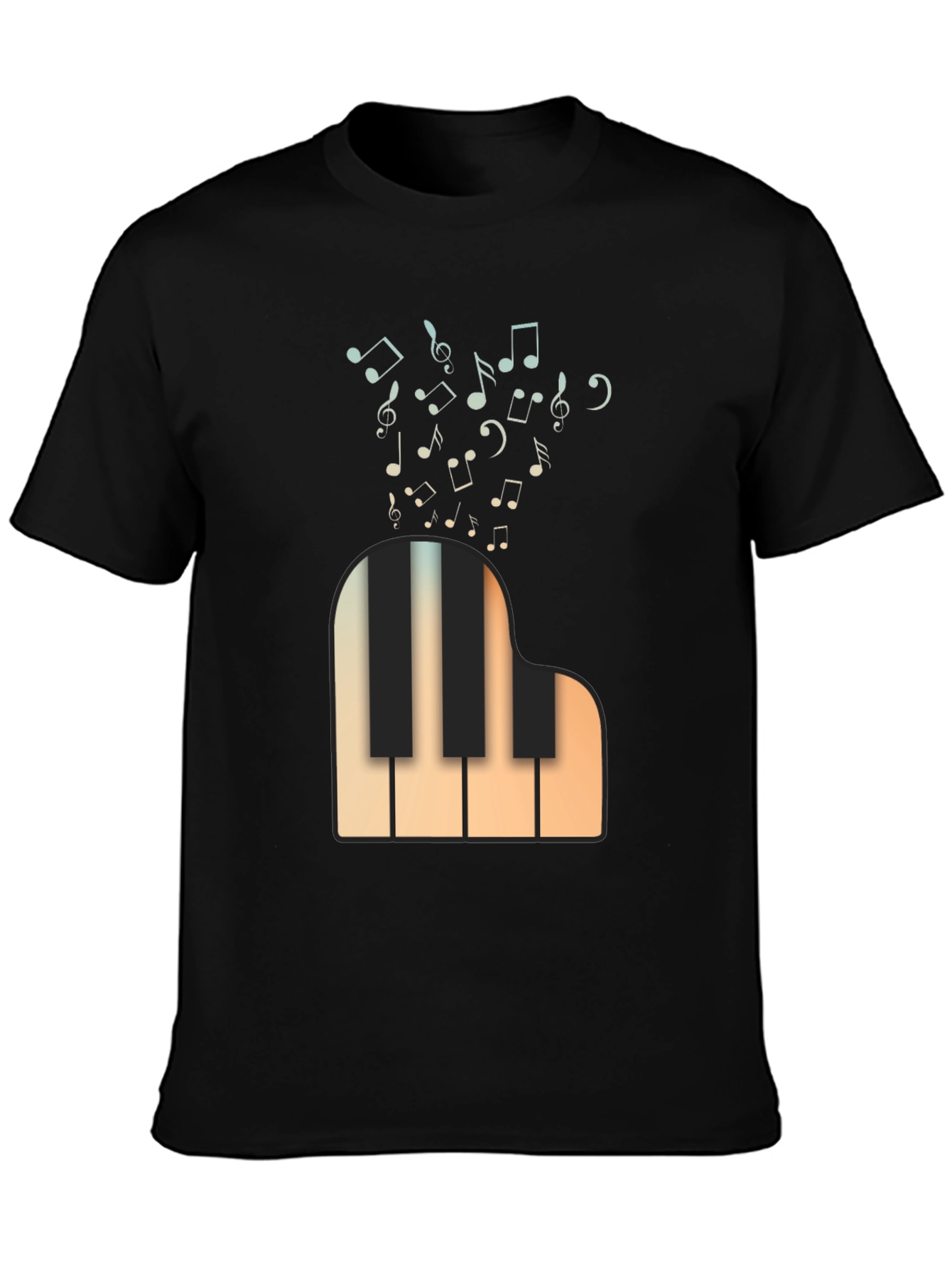 Musical Piano T-Shirt - Classic Design
