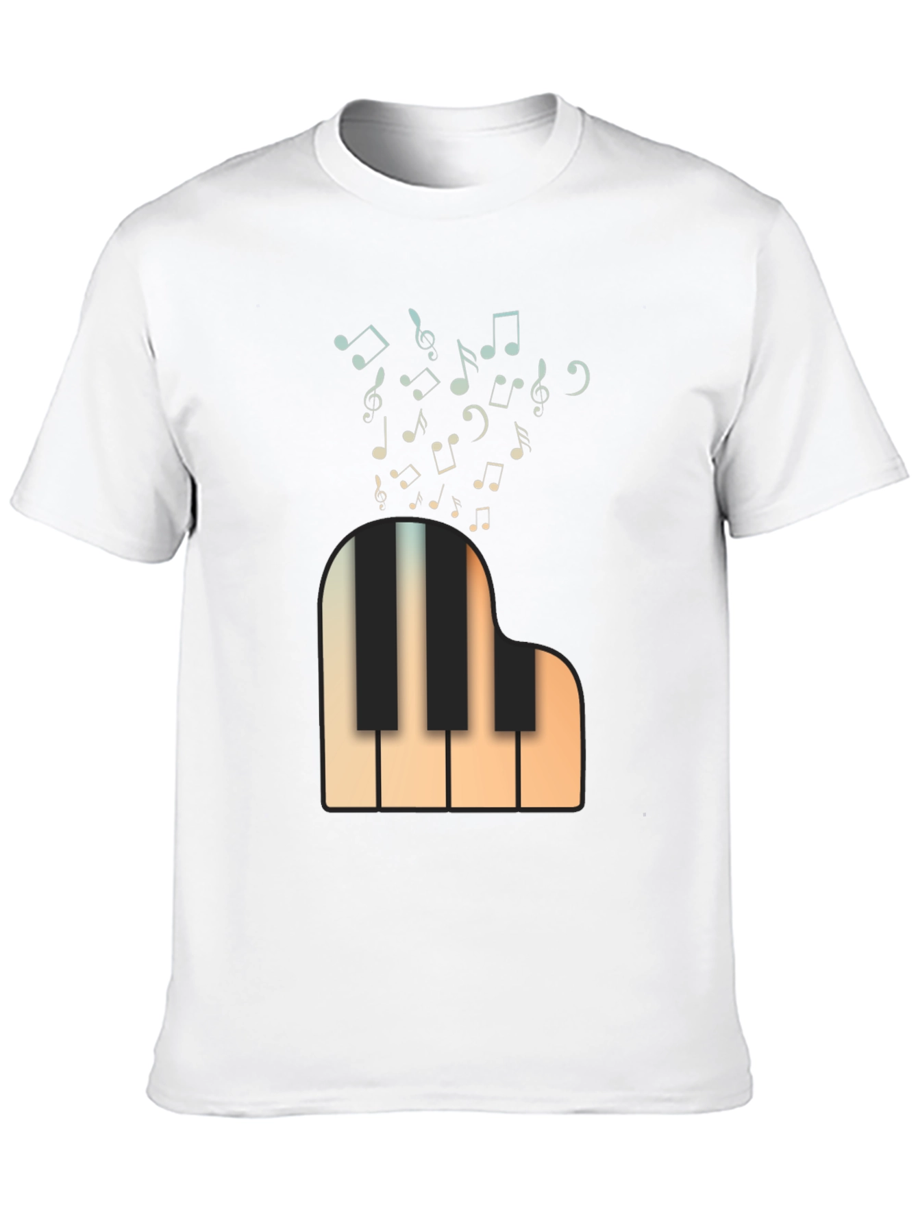 Musical Piano T-Shirt - Classic Design