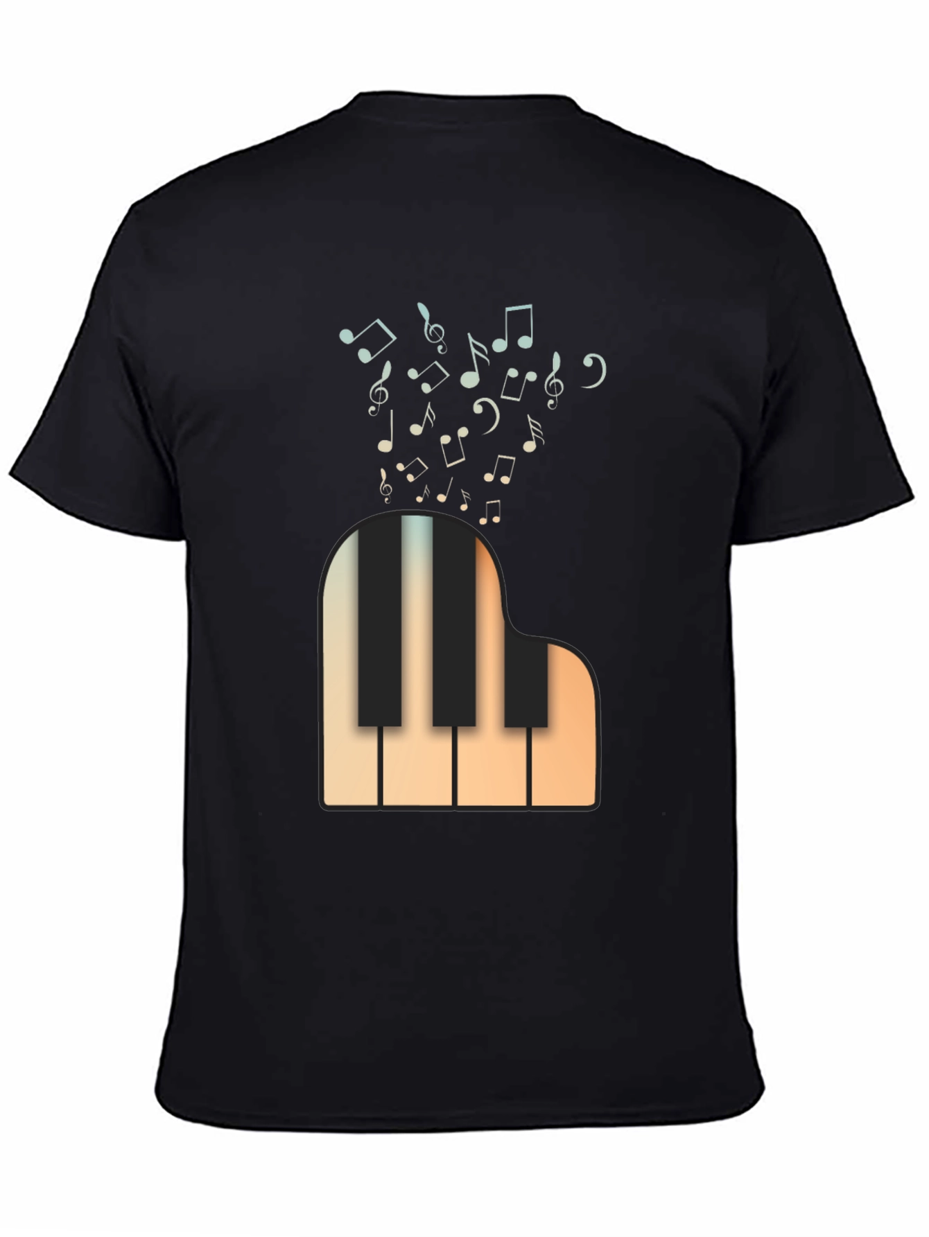 Musical Piano T-Shirt - Classic Design