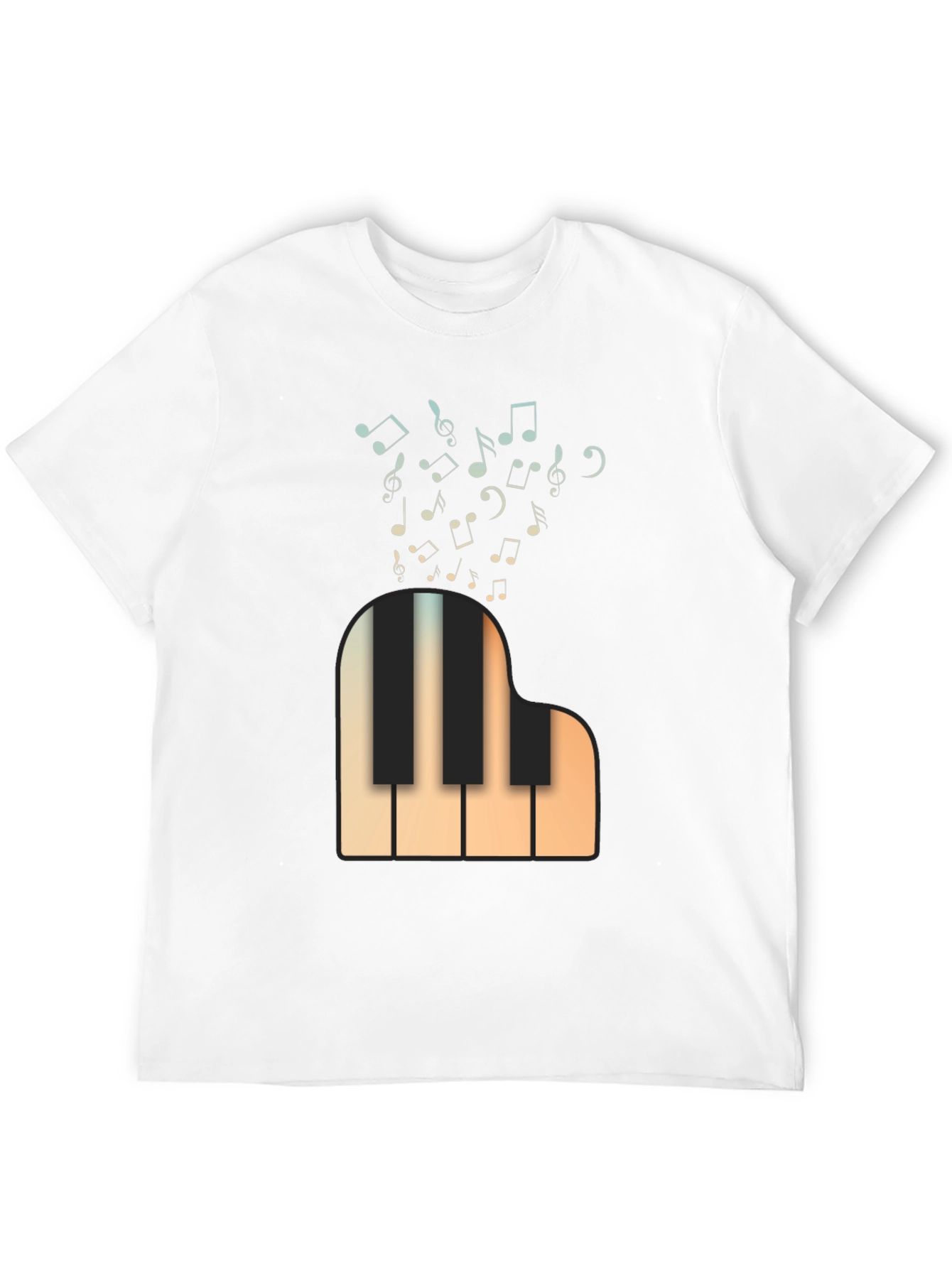Musical Piano T-Shirt - Classic Design