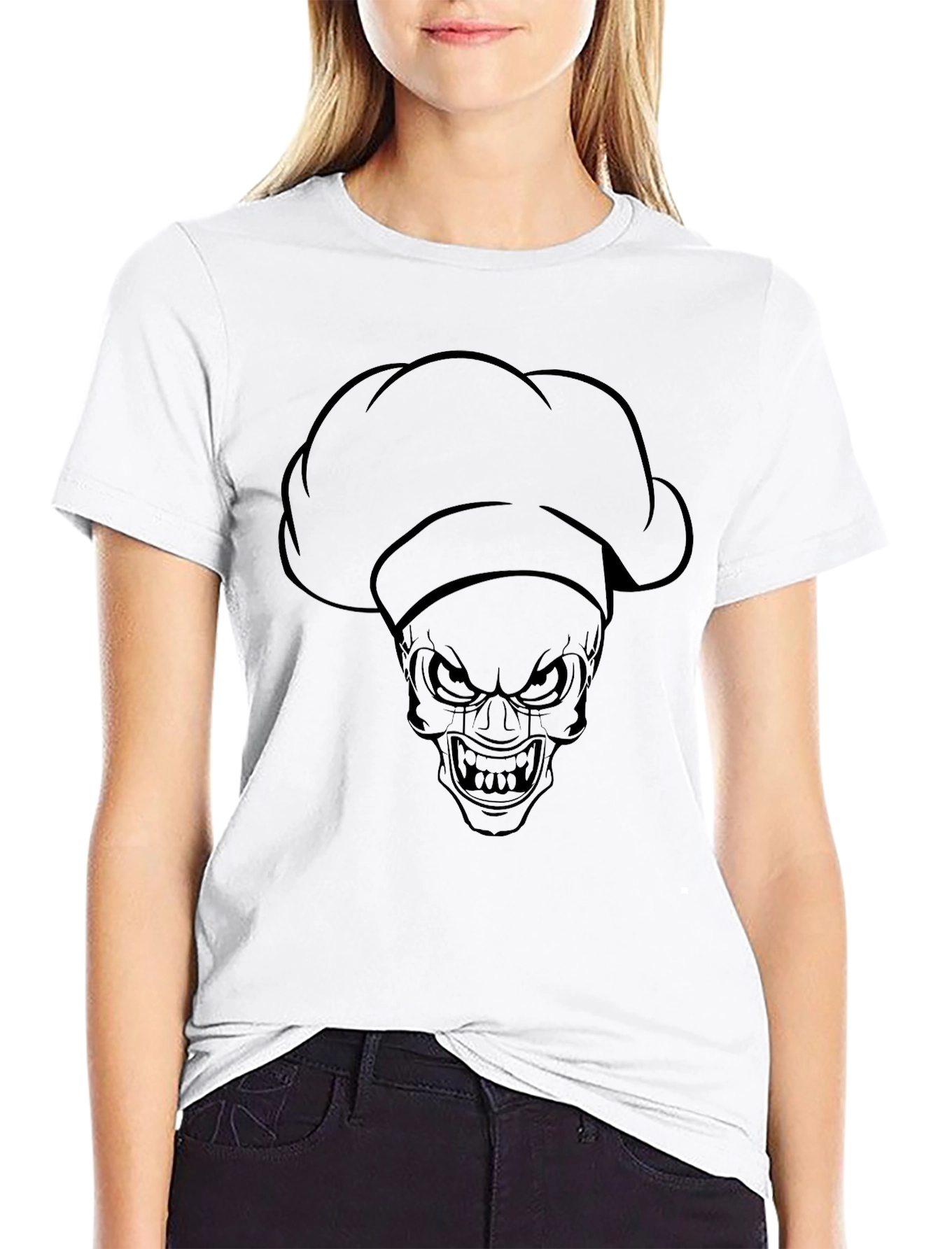 Chef Skull T-Shirt - Dark Humor Fashion