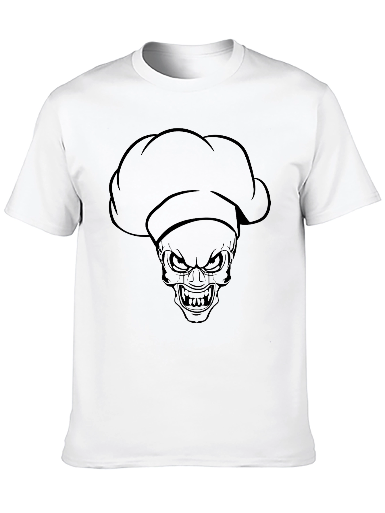 Chef Skull T-Shirt - Dark Humor Fashion
