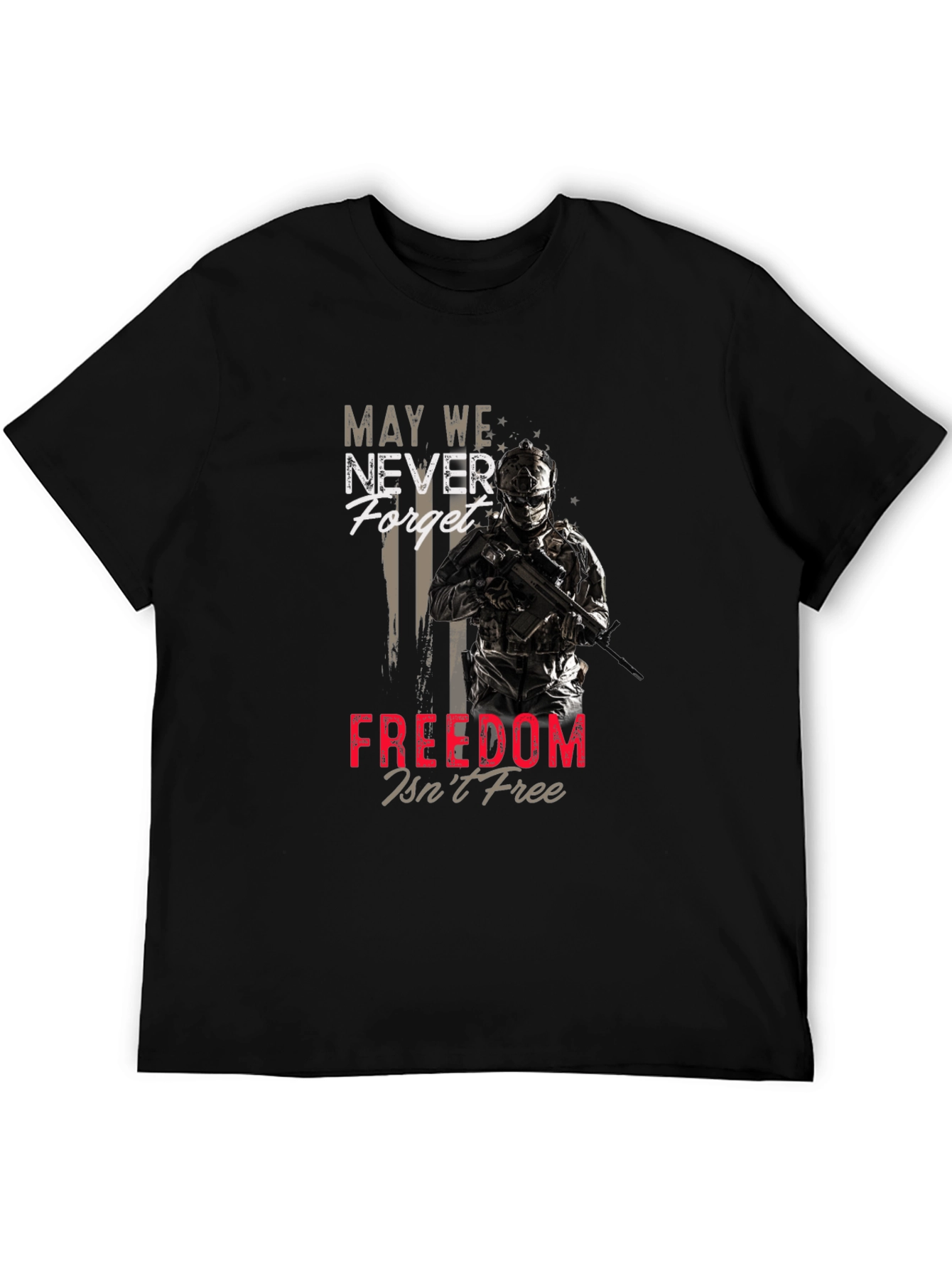 Patriotic Freedom Isnt Free Graphic T-Shirt