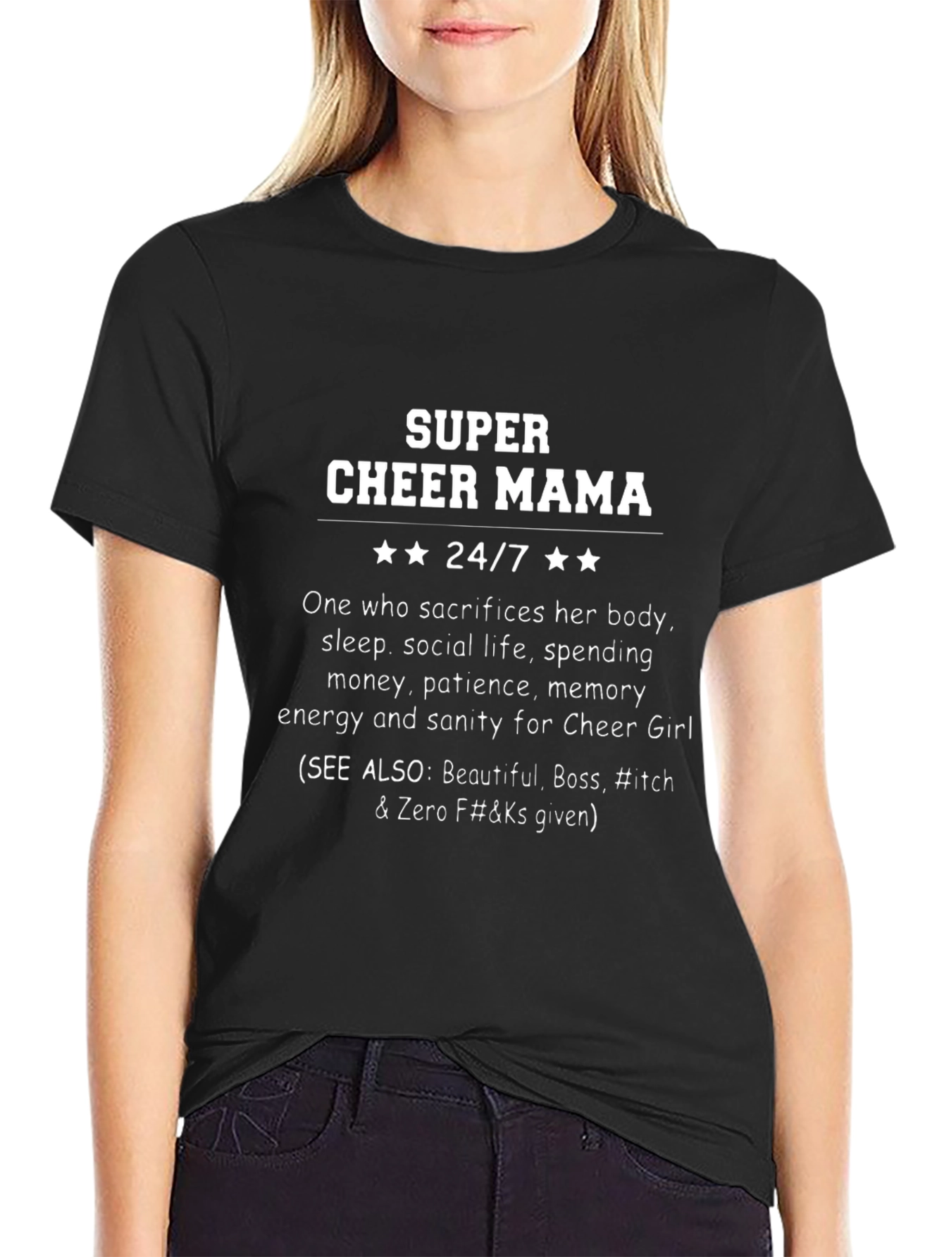 Super Cheer Mama T-Shirt - Cheer Mom Gift