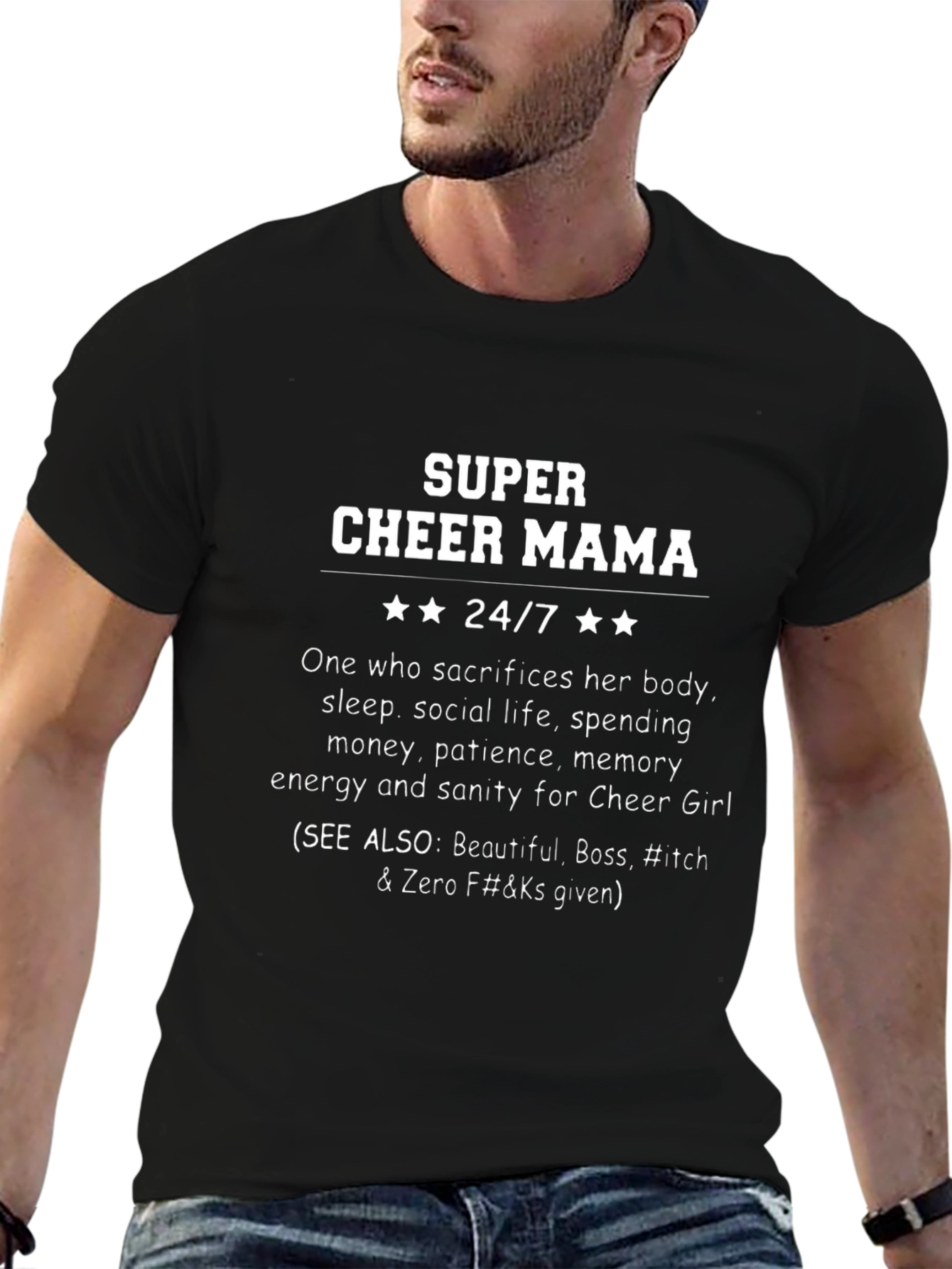 Super Cheer Mama T-Shirt - Cheer Mom Gift