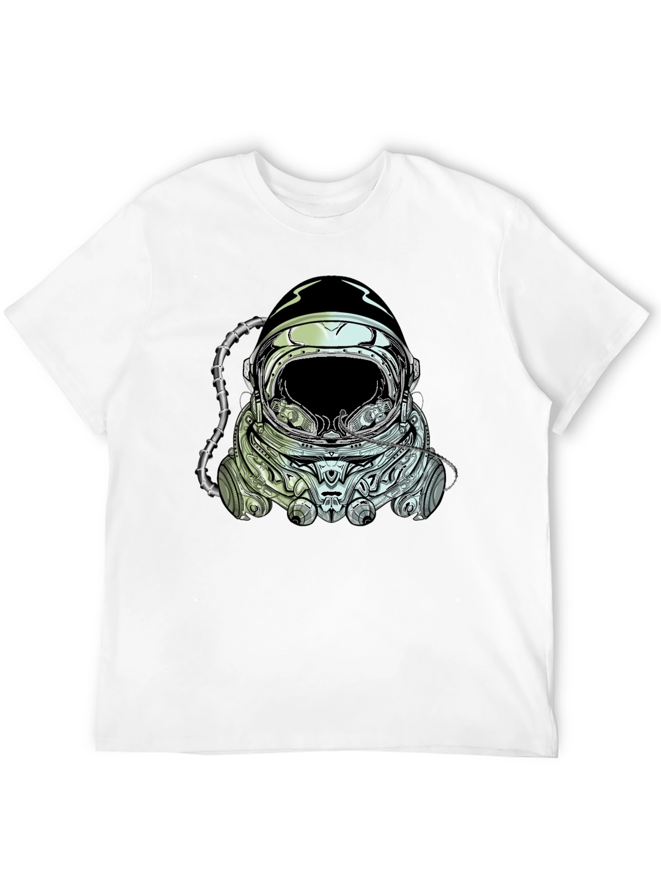 Astronaut Helmet Graphic Tee - Cool Space Design