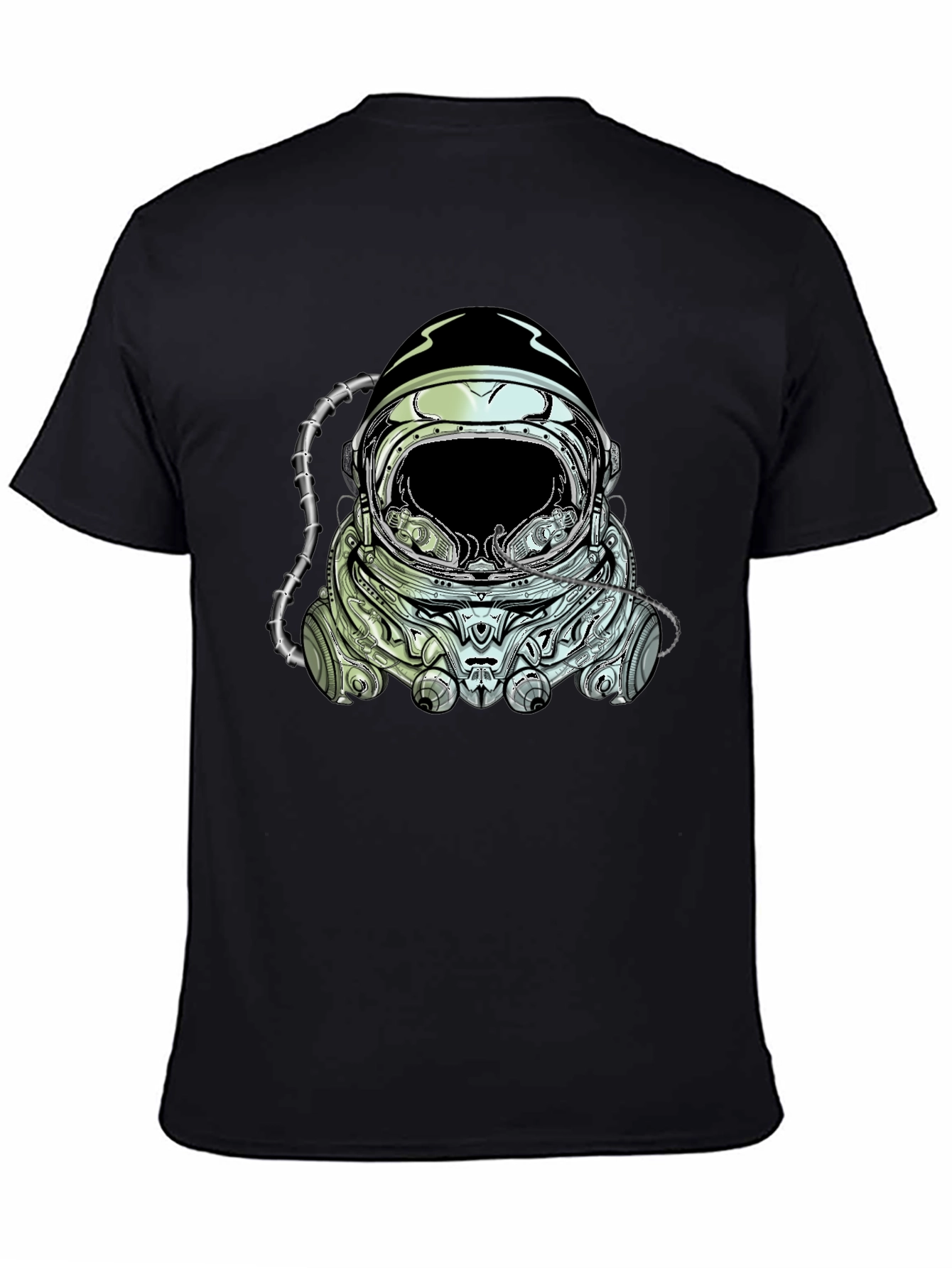 Astronaut Helmet Graphic Tee - Cool Space Design